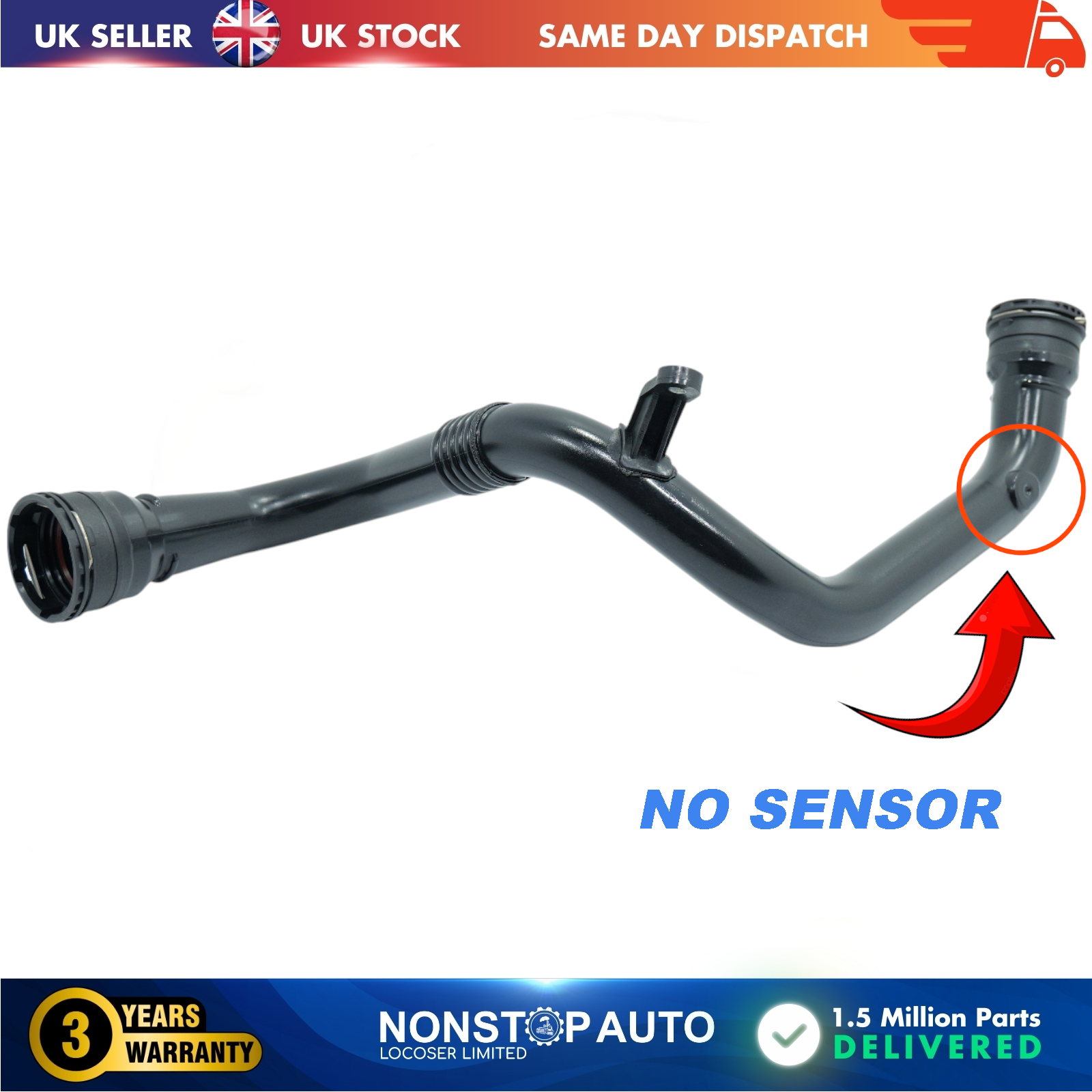 INTERCOOLER TURBO HOSE PIPE FOR RENAULT FLUENCE GRAND SCENIC III MEGANE CC MEGANE III SCENIC III 144603415R