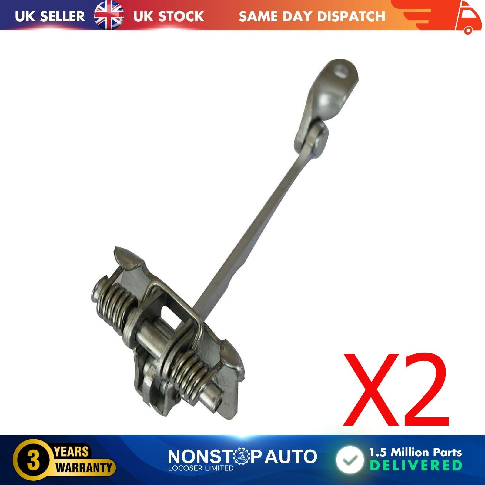 2 X Front Door Hinge Stop Check Strap Limitery Right and Left Side Fits RENAULT Megane Scenic  Scenic I  7700834326