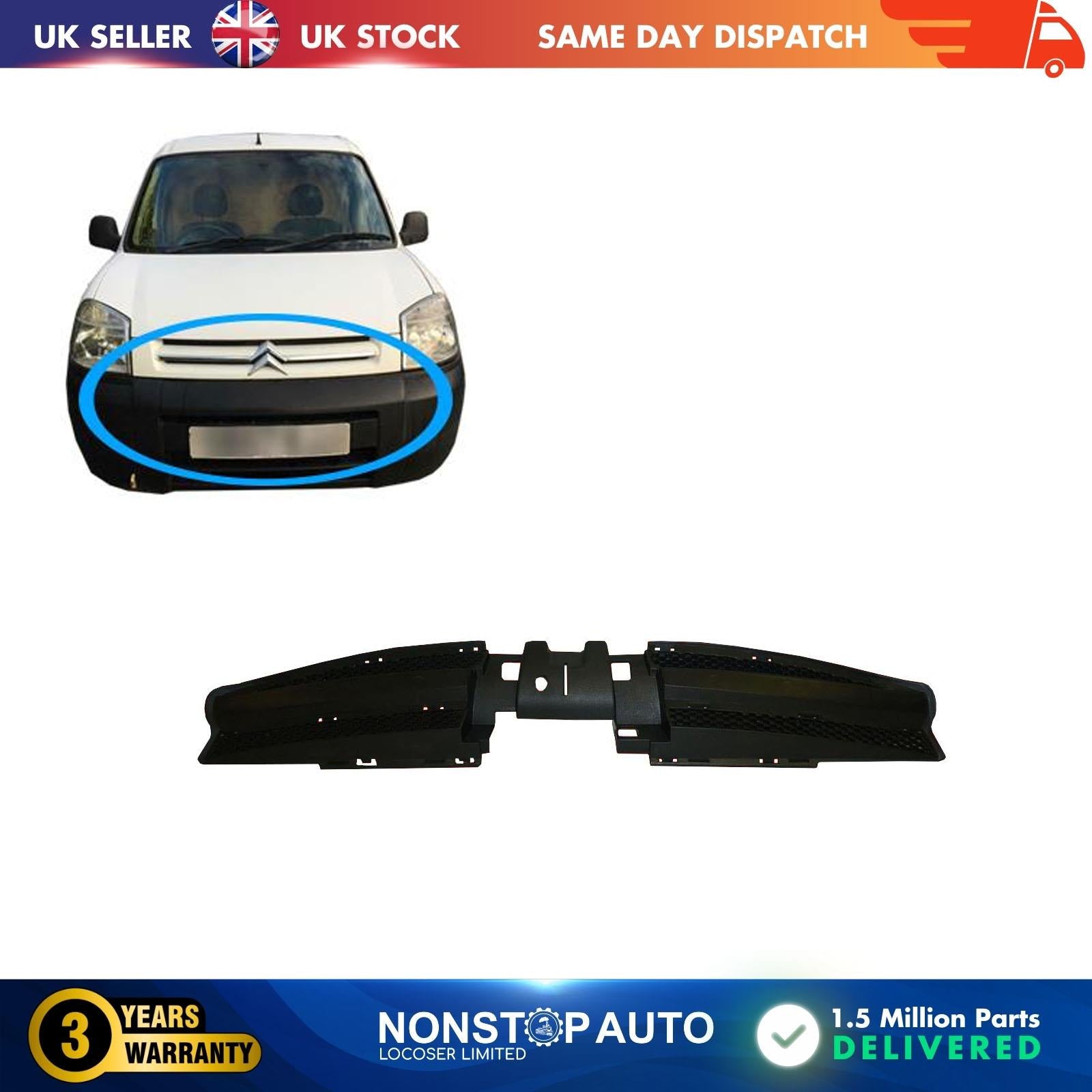 Front Bumper Radiator Grill Panel FITS PEUGEOT Partner Citroen Berlingo