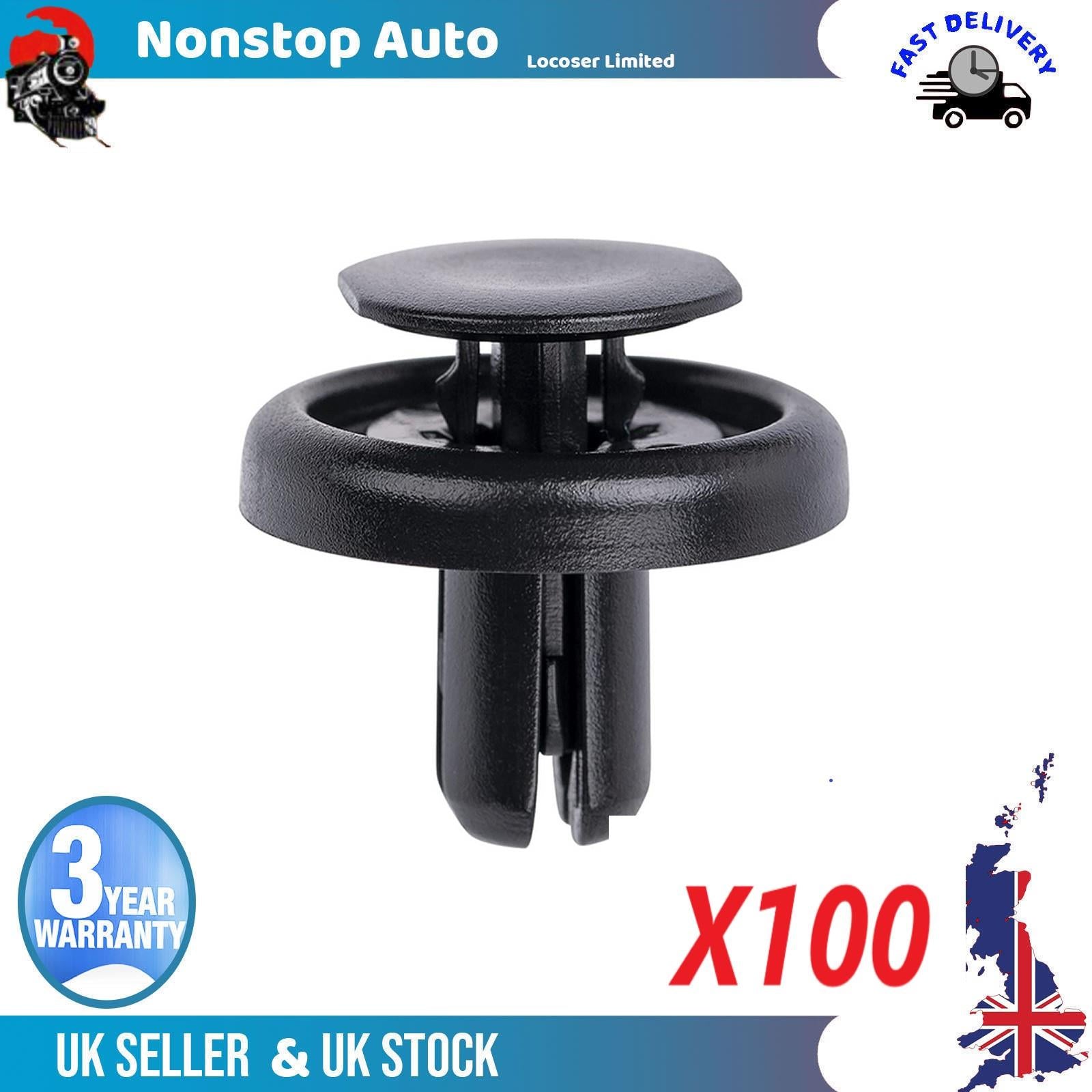 100X Bumper Wheel Arch Inner Lining Splashguard Clips For LEXUS  CT GS ES IS