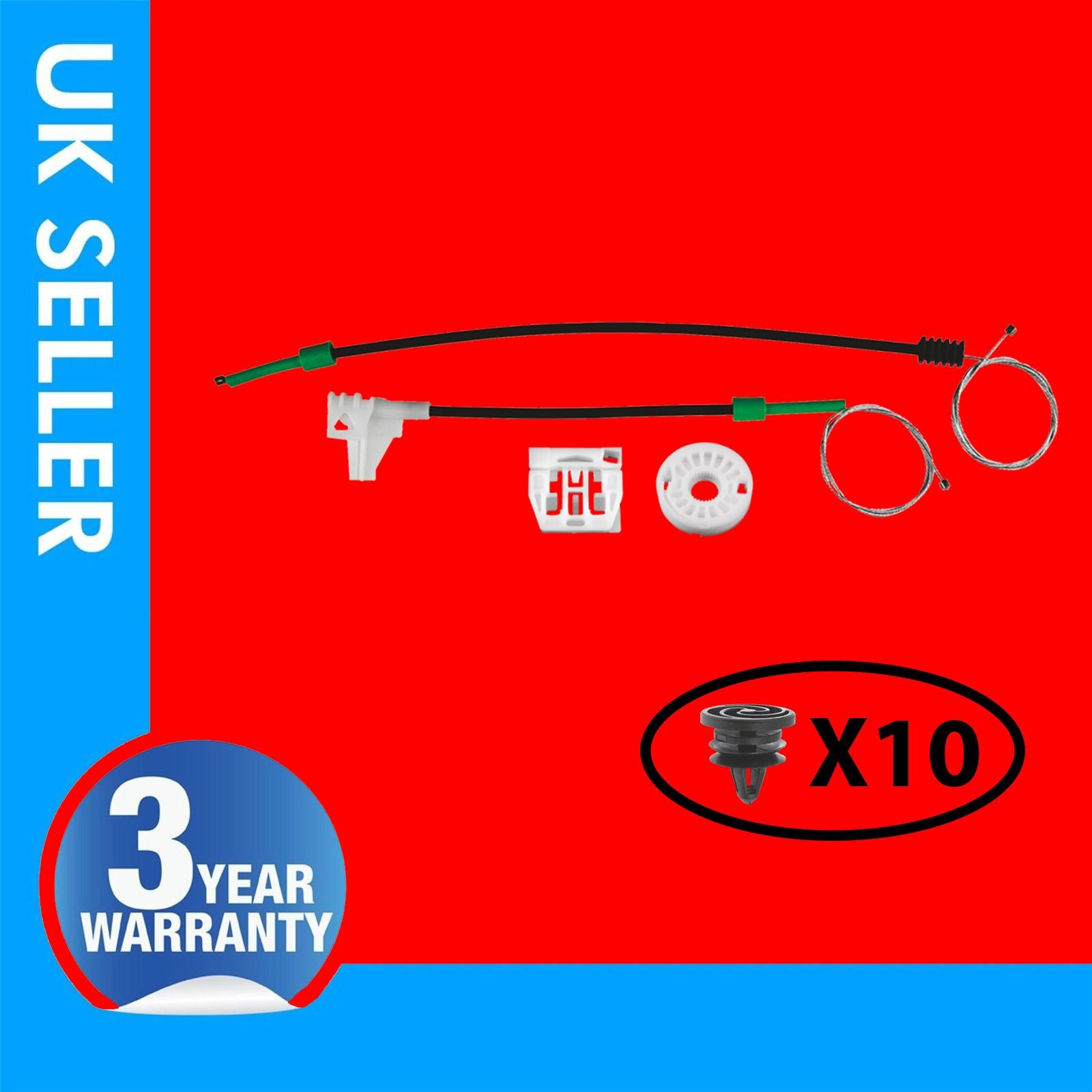 FOR SKODA OCTAVIA WINDOW REGULATOR REPAIR KIT REAR SIDE  LEFT