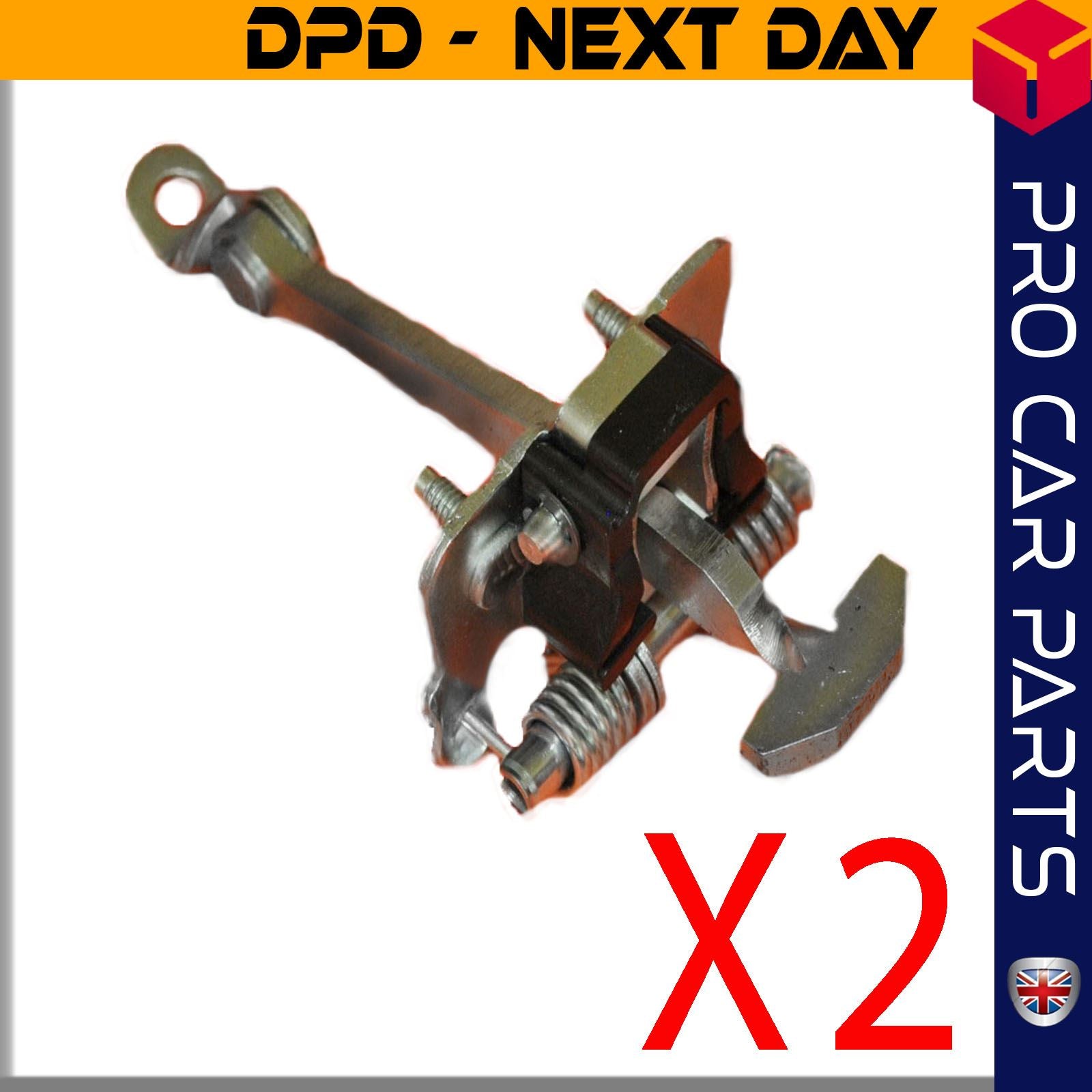 2 X Rear Door Hinge Stop Check Strap Limitery Right and Left Side Fits PEUGEOT 307  9181K0
