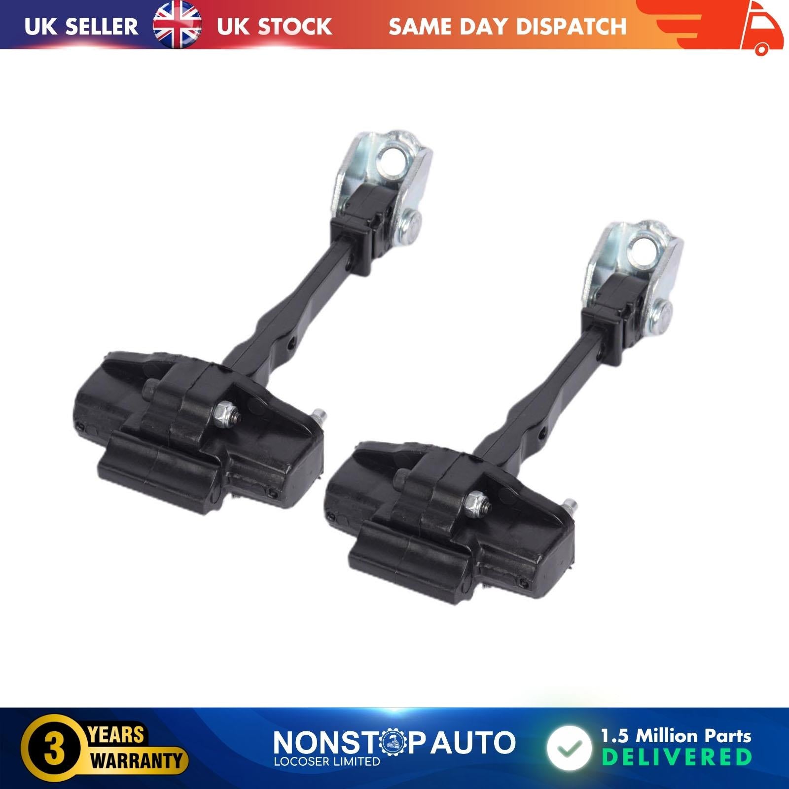 2 X Rear Door Hinge Stop Check Strap Limitery Right and Left Side Fits VAUXHALL Grandland X 3551472