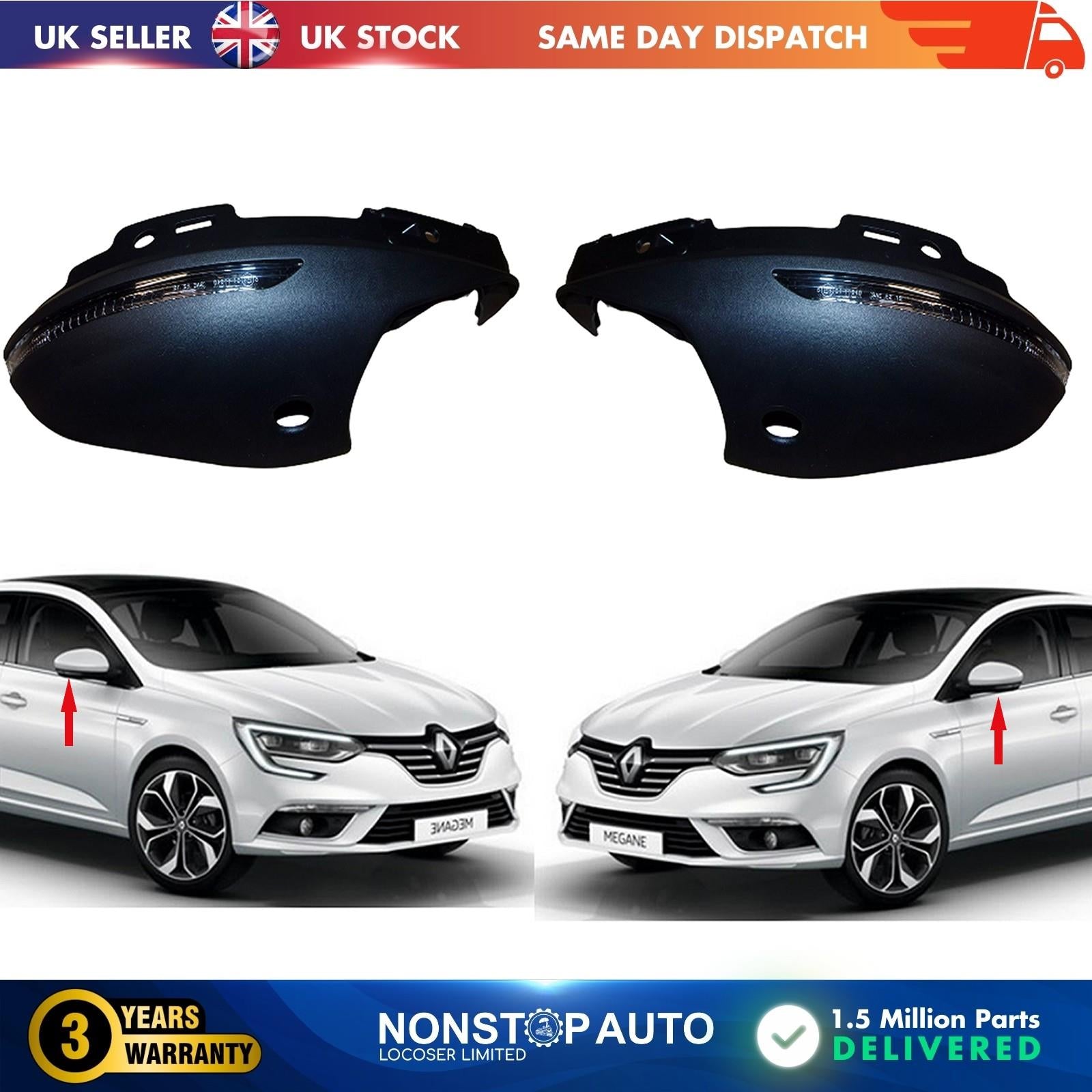 2X WING MIRROR INDICATOR LED LEFT AND RIGHT SIDE FOR RENAULT Megane IV HB Clio V  963053102R