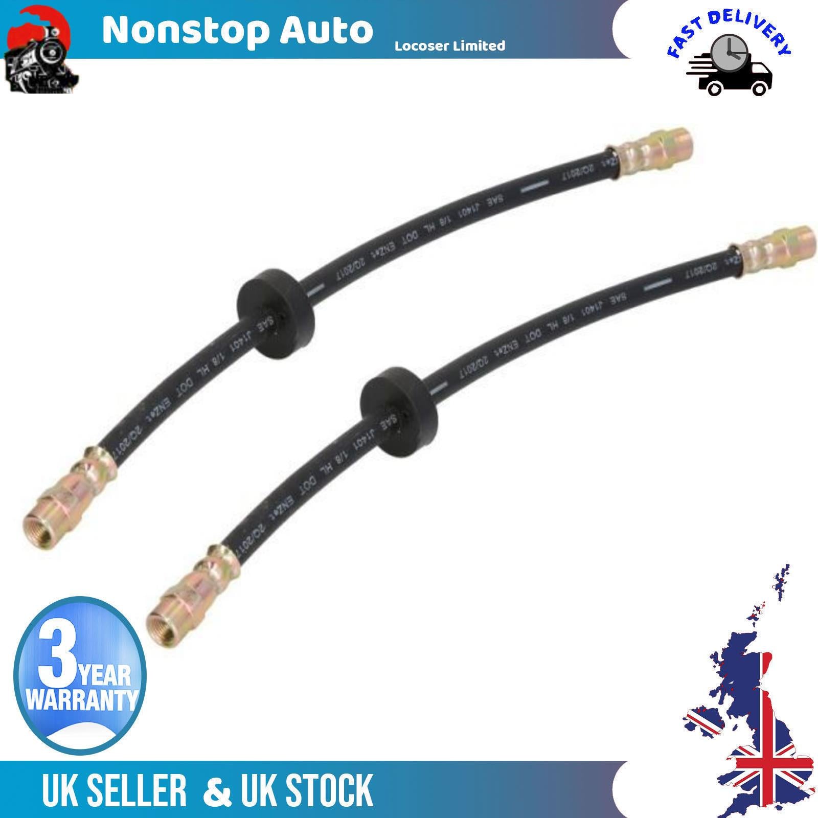 2X Brake Hose Pipe  VW Corrado Golf MK2 Passat Transporter T4 535611701