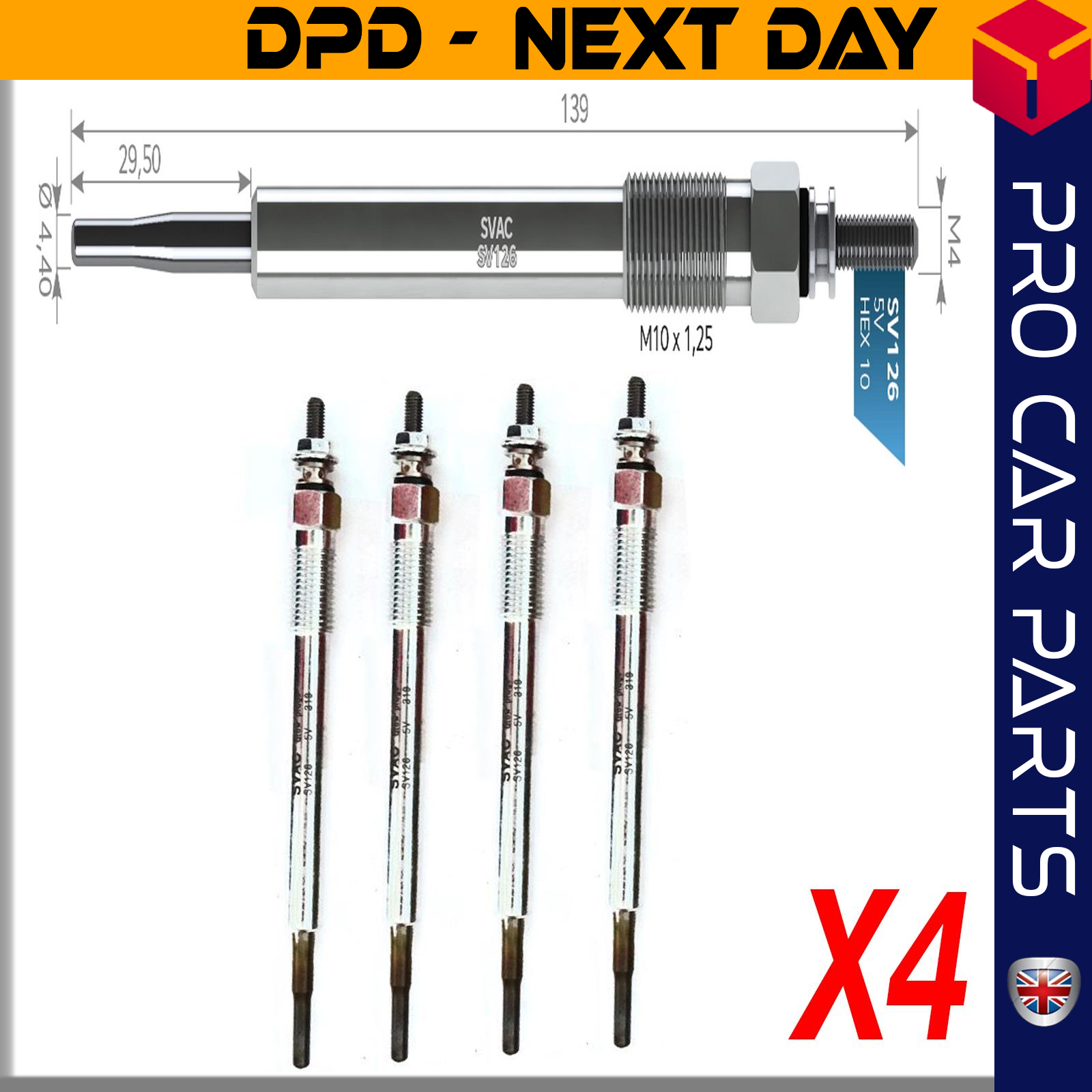 4 X HYUNDAI ix35 (LM) 2 /0 CRDI 4X4 AWD / KIA SORENTO 2.0-2.2 CRDi Glow Plug