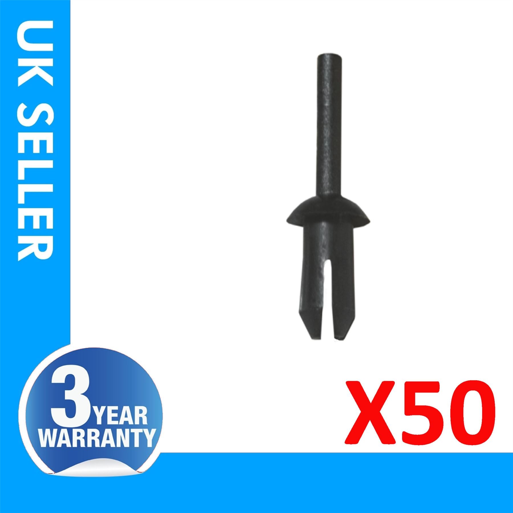 50X For Mercedes  W123 SL Series R129 VW Beetle Beetle Convertible CC E-Golf Golf Golf R GTI Jetta Jetta GLI Jetta Hybrid Passat Tiguan Touareg Vauxhall / Opel Astra H Zafira B Wheel Arch Moulding Panel Splash Guard Clips