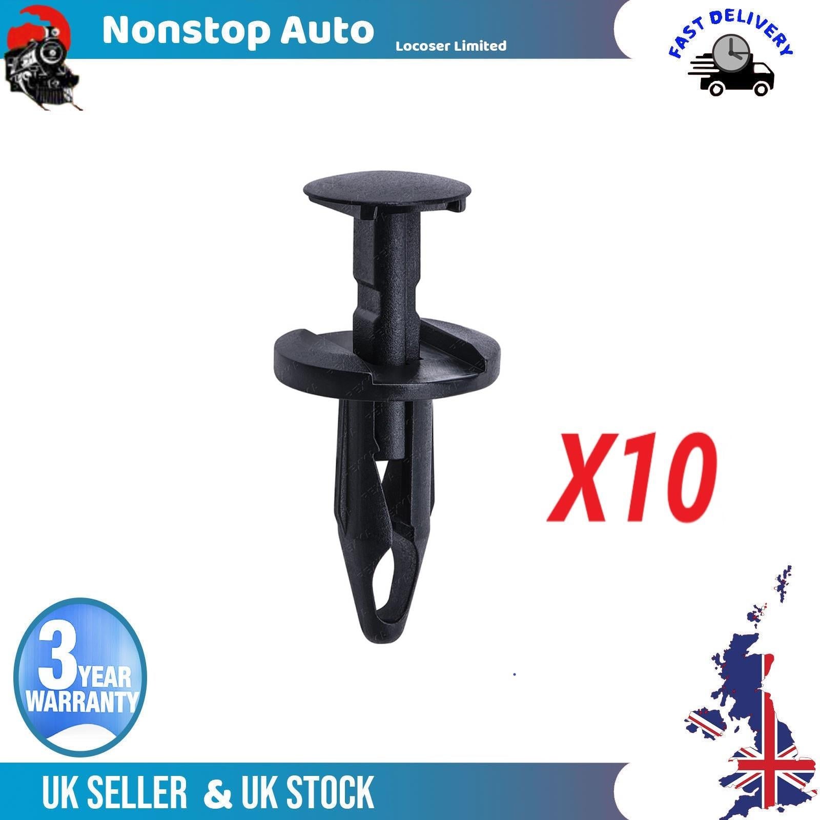 10X Chevy Wheel Well Push Type Retainer Clips For VAUXHALL OPEL 21077123