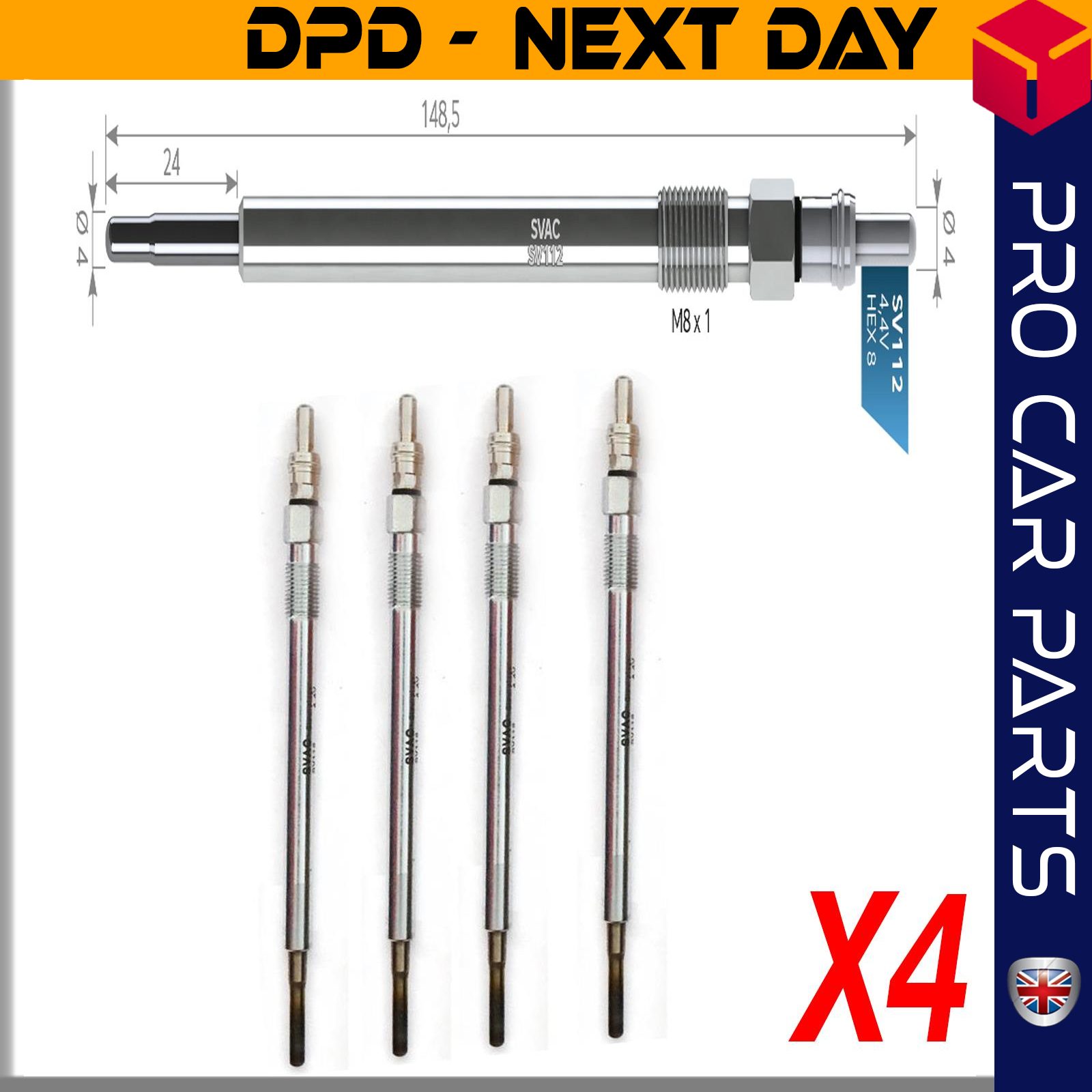 4 X JEEP 300 C-GRAND CHEROKEE 3.0 CRD / MERCEDES ML300 ML320 ML350 S320 SPRINTER Glow Plug