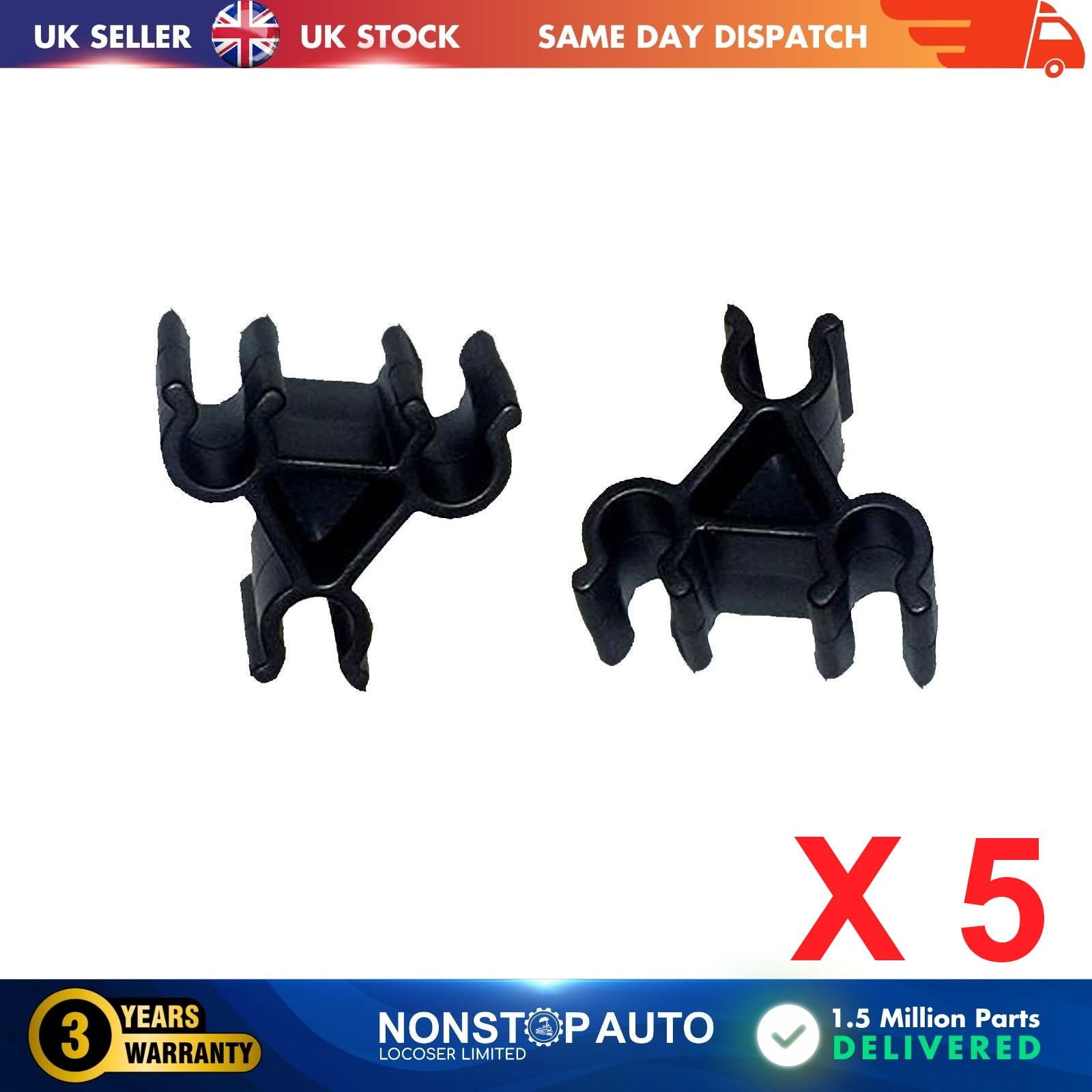 5x Hood Bonnet Rod Plastic Clips For PEUGEOT