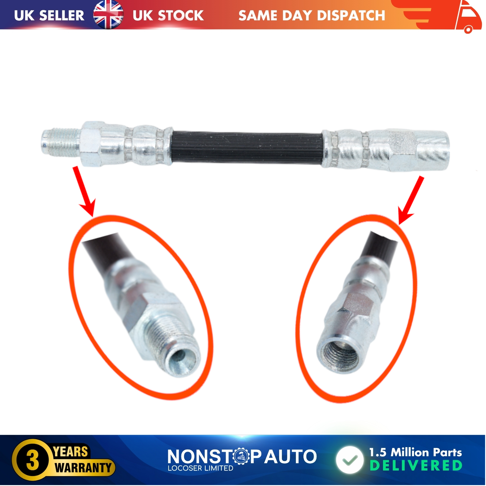 Front Brake Hose Pipe For BMW 5 E34 34321162477