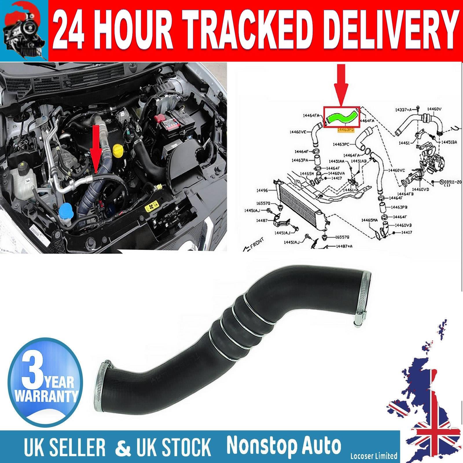 TURBO INTERCOOLER HOSE PIPE FOR NISSAN QASHQAI 1.5 DCI 14463BB30A