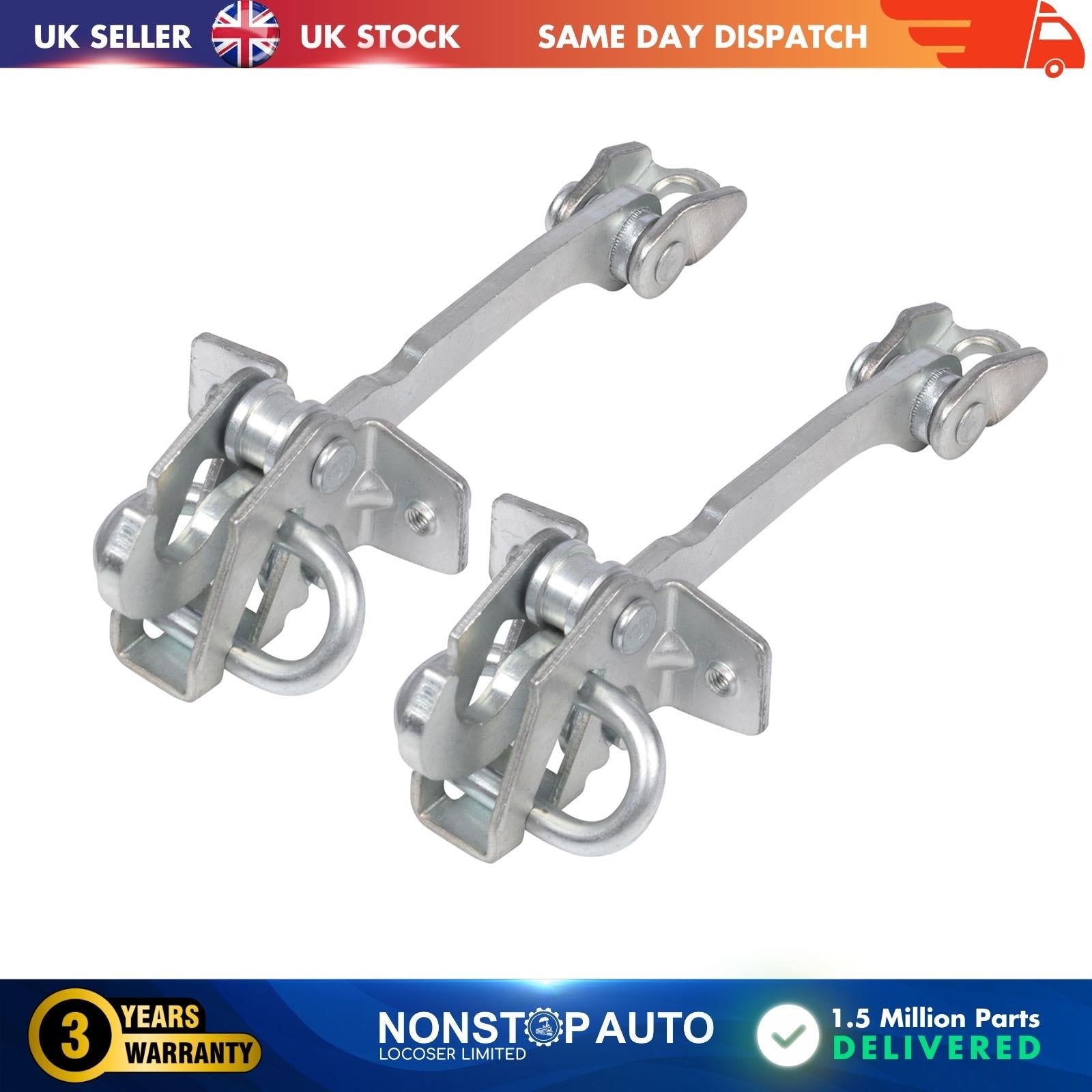2X Front Door Hinge Stop Check Strap Limitery Right Left Fits VAUXHALL Corsa C
