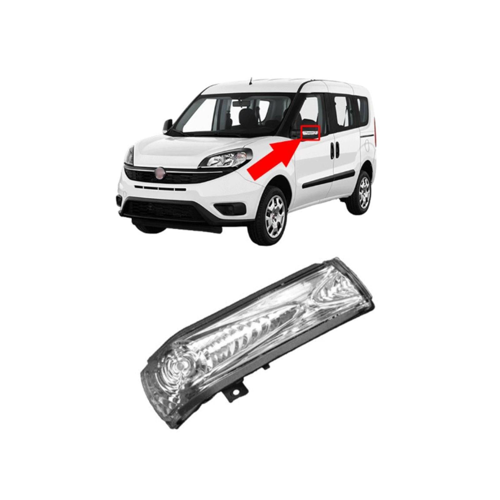 For FIAT Doblo Opel Combo Wing Mirror Indicator Repeater Lens Light Left Side 71765449