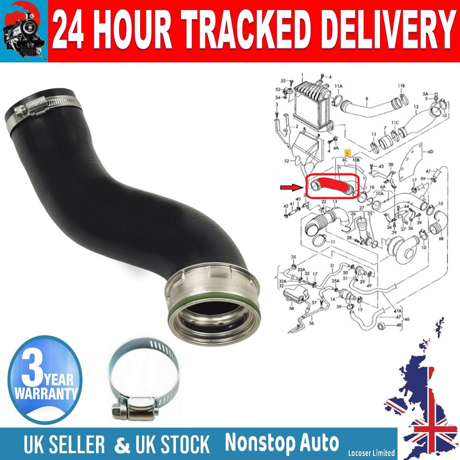 TURBO INTERCOOLER HOSE PIPE FOR AUDI A3 TT SEAT LEON TOLEDO II SKODA OCTAVIA I VW  BORA I GOLF IV NEW BEETLE 1.8 T 06A145790C