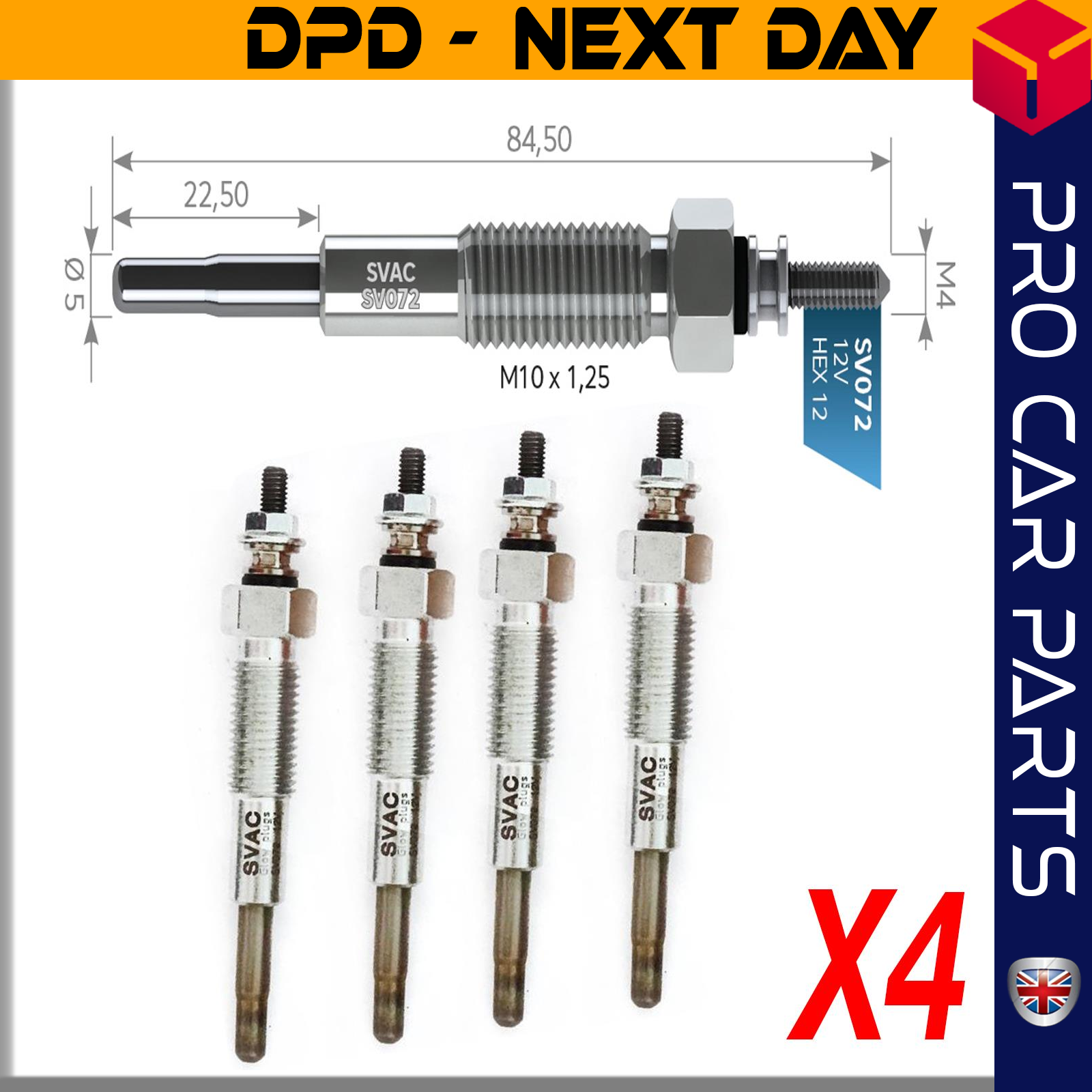 4 X MAZDA 323 1.7D-BONGO-E-LUCE 2.2 / MITSUBISHI L200 YENËœ PIK-UP / SUZUKI VITARA 2.0 TD Glow Plug
