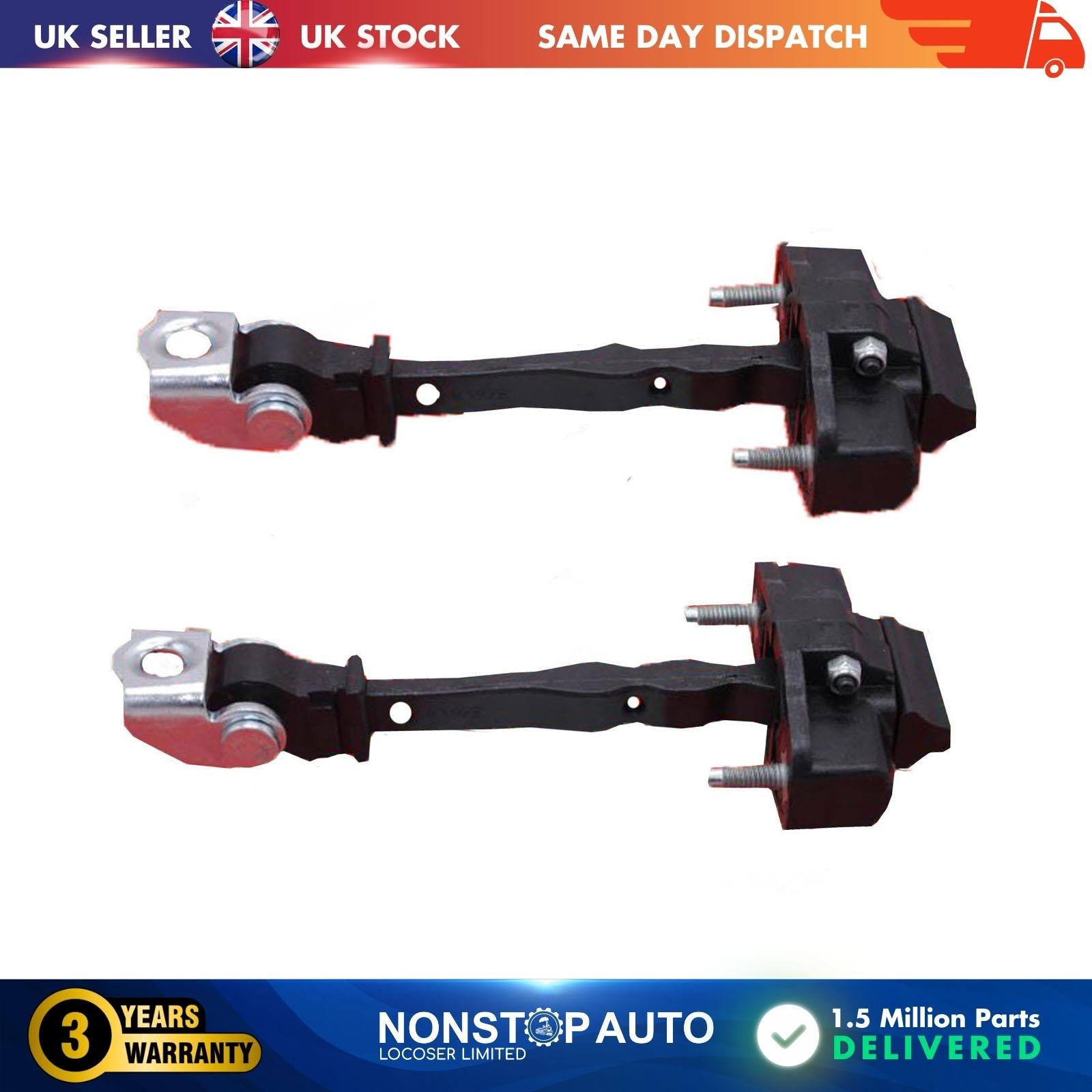 2 X Front Door Hinge Stop Check Strap Limitery Right and Left Side Fits PEUGEOT 3008 II  5008 II  CITROEN C5 Aircross  DS DS7 Crossback  VAUXHALL Grandland  9809426680