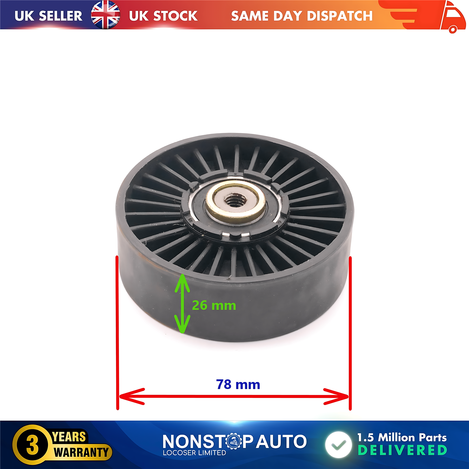 Fan Belt Tensioner Pulley V Ribbed Belt Idler For AUDI 80 A6 Cabriolet B3 FORD Galaxy I SEAT Alhambra Cordoba Ibiza II Toledo I Inca VW Caddy II Corrado Golf III IV Passat Polo III Sharan Vento Transporter T4 028145278A