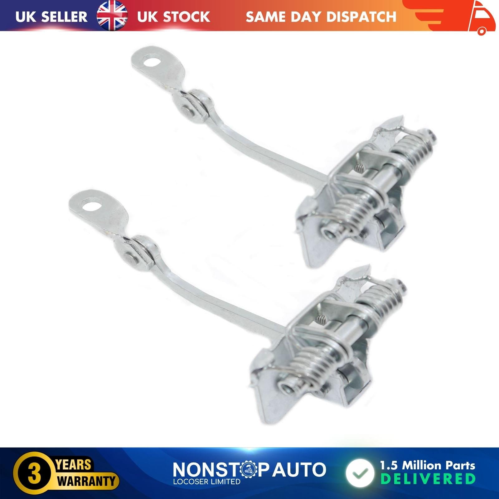 2 X Rear Door Hinge Stop Check Strap Limitery Right and Left Side Fits PEUGEOT 206  9181C9