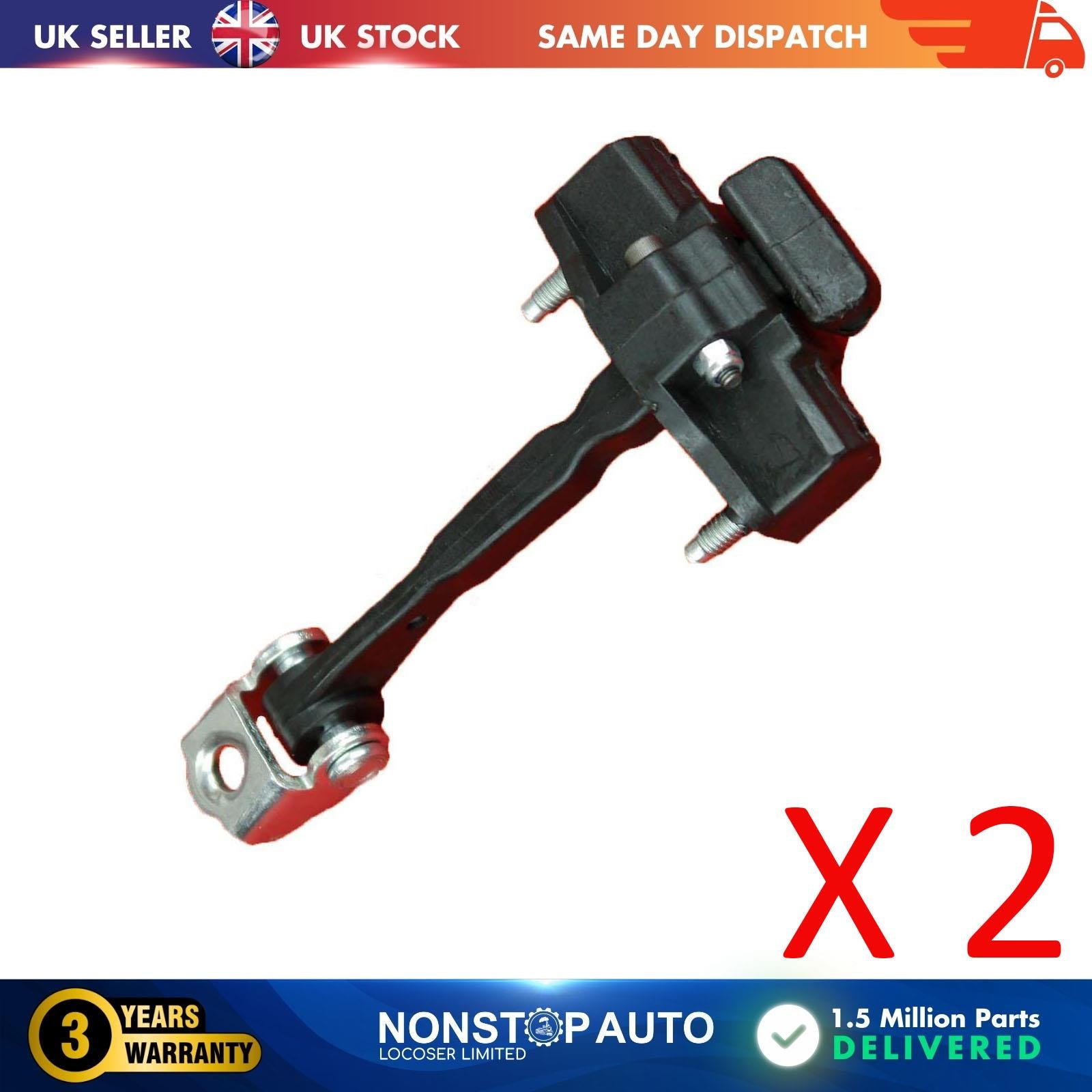 2 X Front Door Hinge Stop Check Strap Limitery Right or Left Side Fits ALFA ROMEO Giulietta 50509843