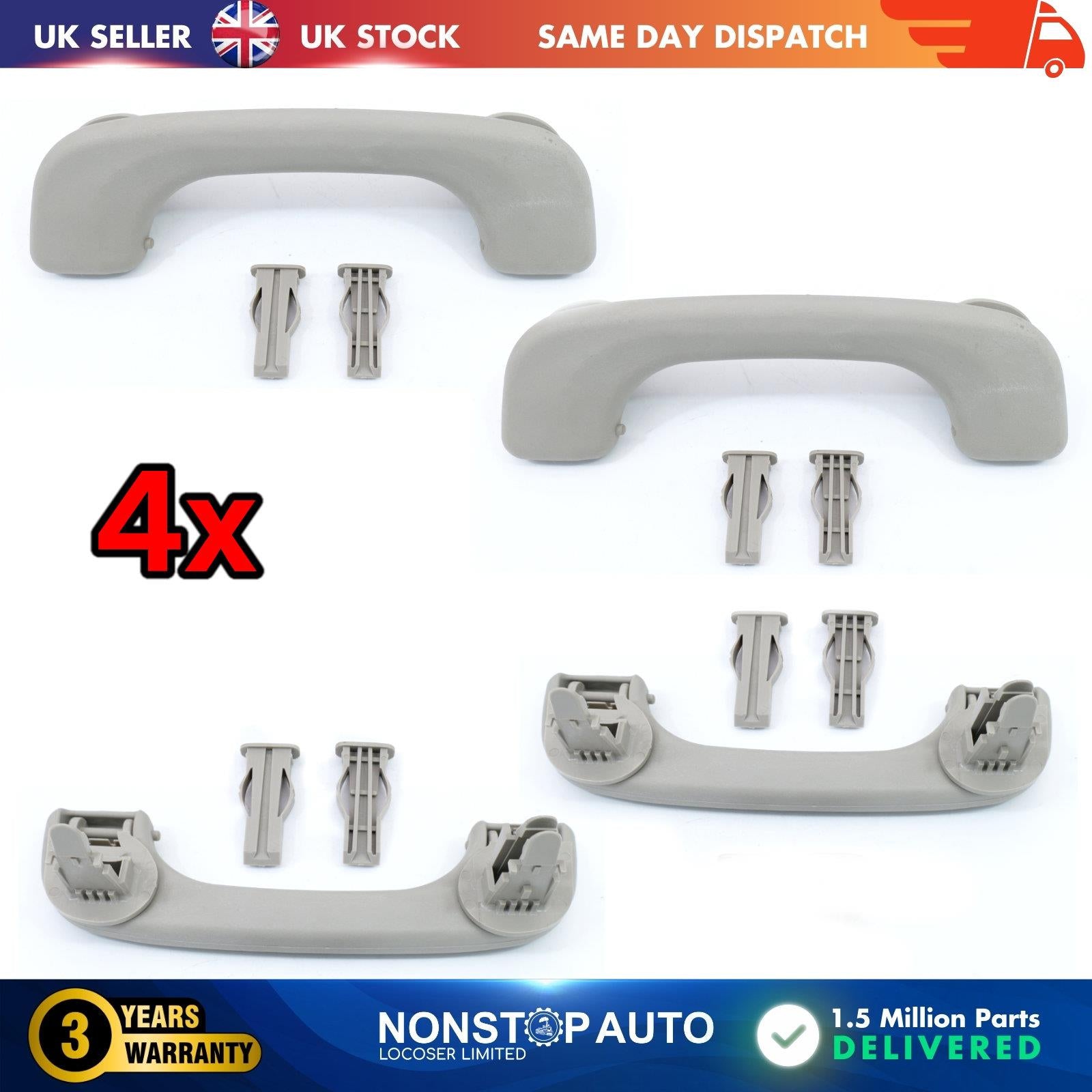 4X Roof Grab Handle Fits RENAULT Megane MK2 Scenic MK2 Clio MK3 8200384109