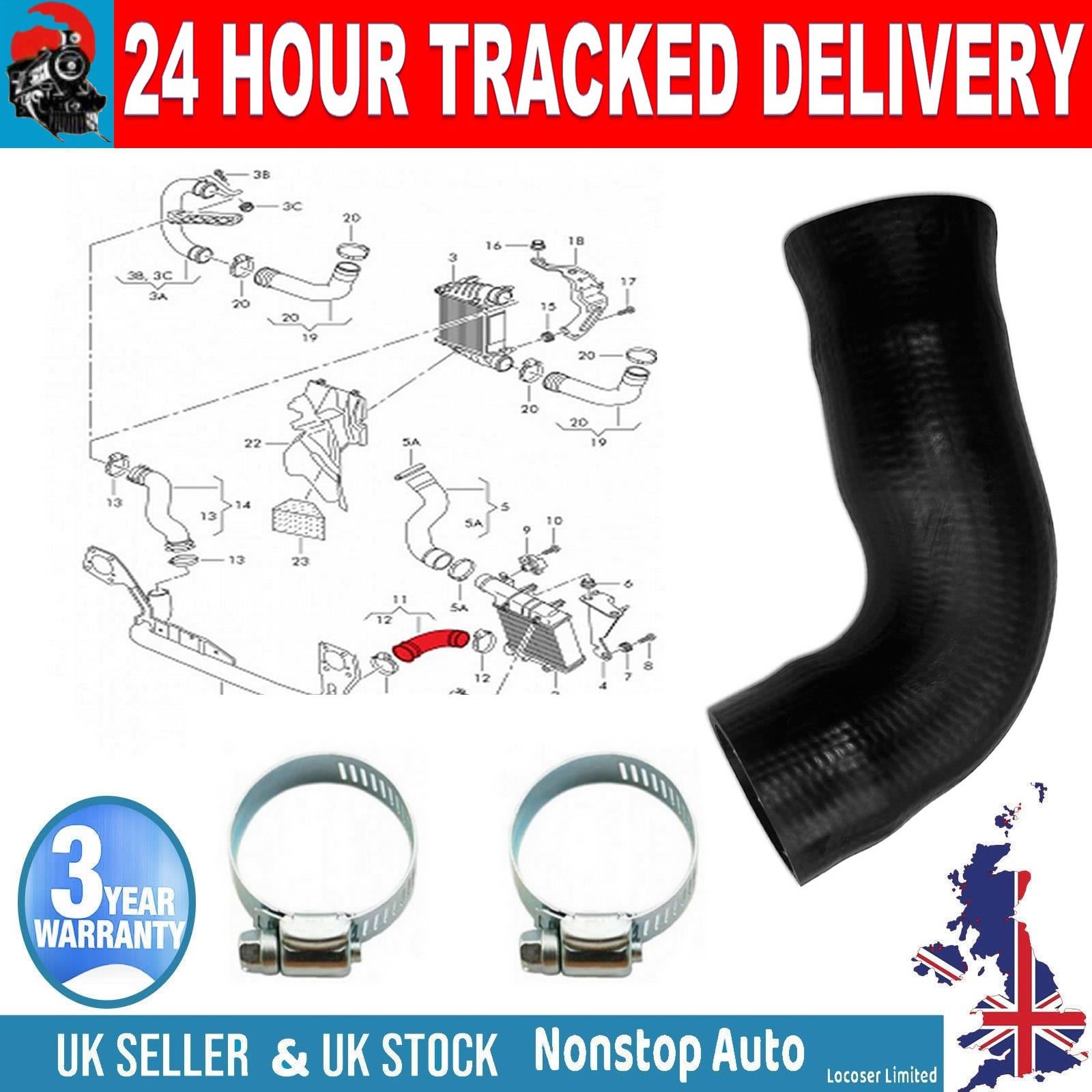 TURBO INTERCOOLER TURBO HOSE PIPE FOR AUDI A4 A6 AVANT 1.9 D 2.0 TDI SEAT EXEO D 2.0 TDI   8E0145837G