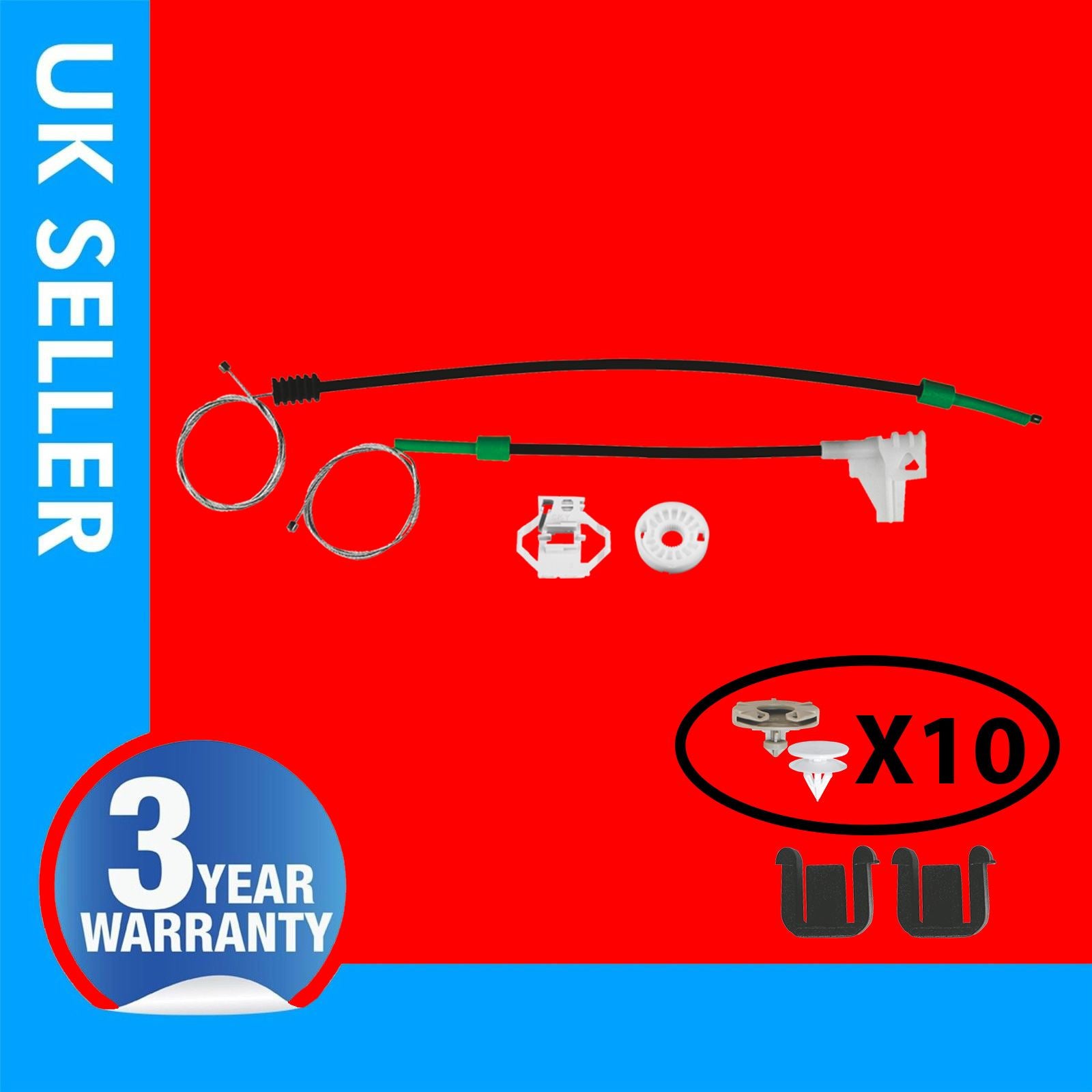 SKODA OCTAVIA WINDOW REGULATOR REPAIR KIT REAR SIDE  LEFT