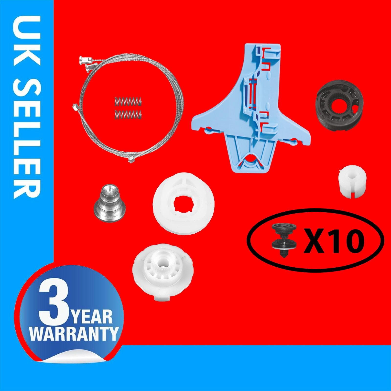 VOLKSWAGEN JETTA WINDOW REGULATOR REPAIR KIT REAR SIDE LEFT