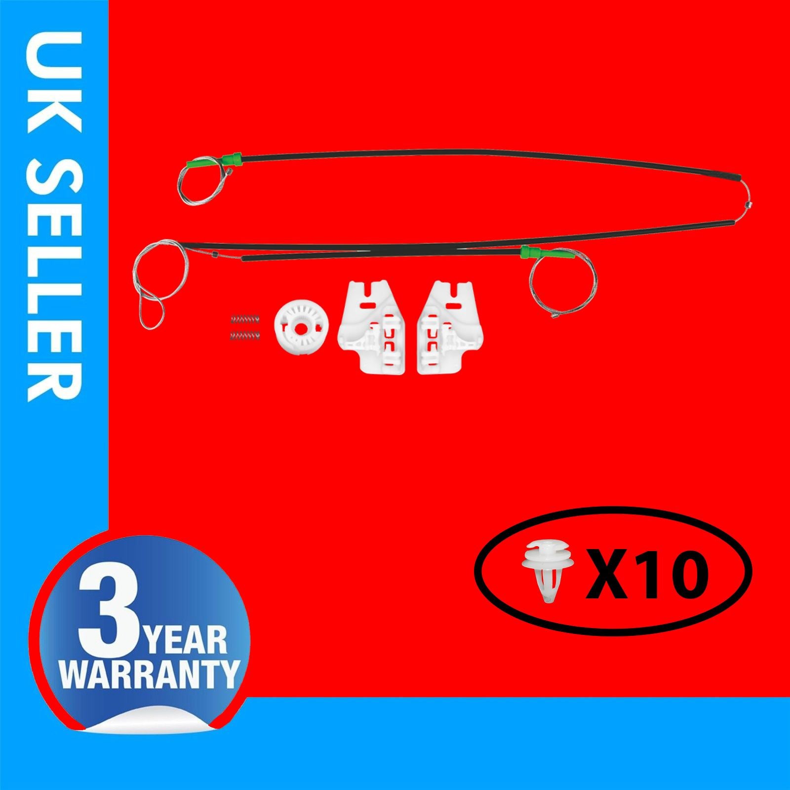 FOR BMW E46 3 Series WINDOW REGULATOR REPAIR KIT FRONT LEFT / RIGHT SIDE