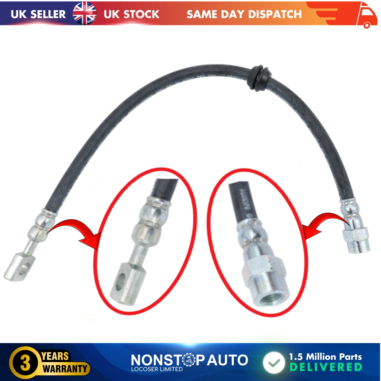 Rear Brake Hose Pipe For MINI R50 R53 MINI Convertible  R52 34306755398