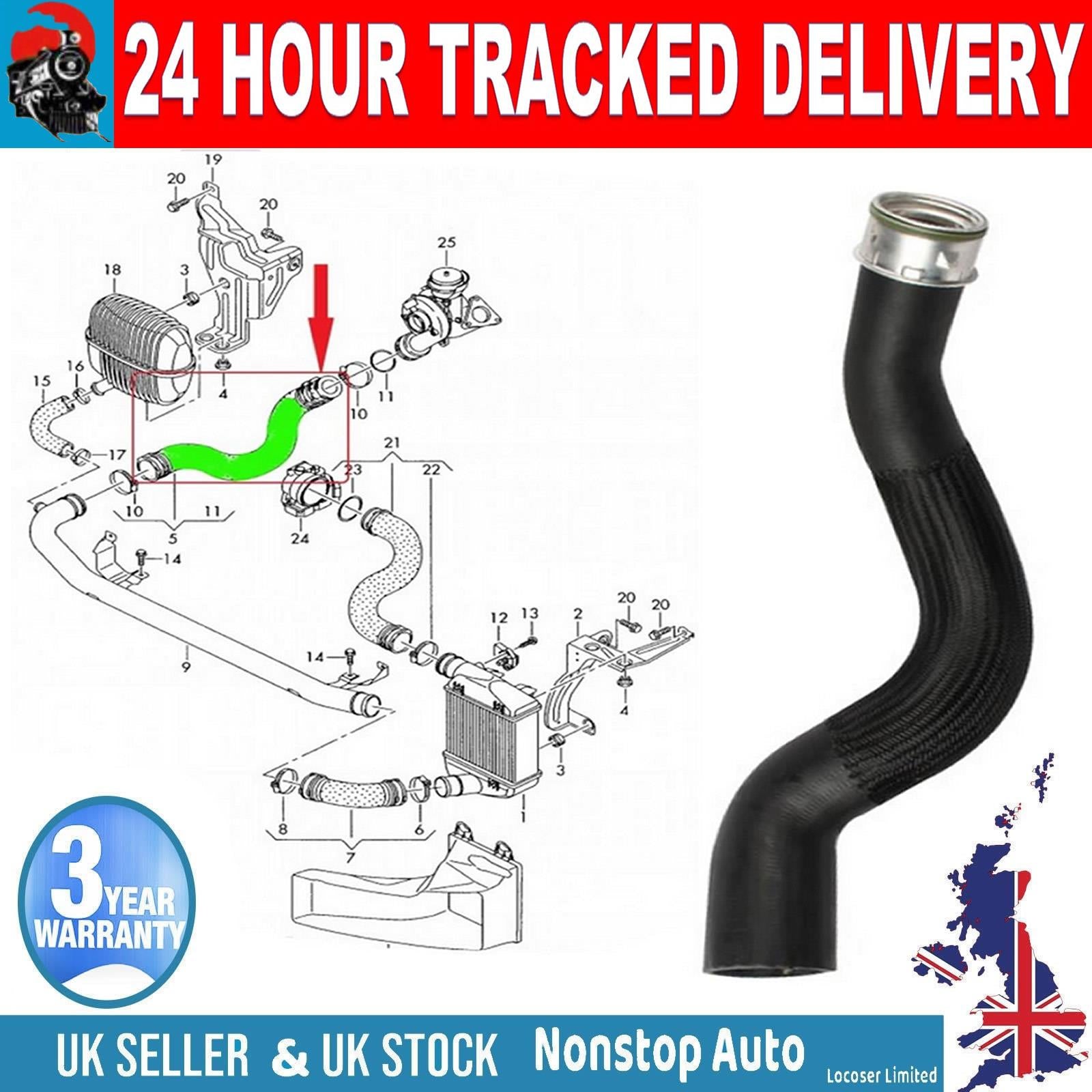 TURBO INTERCOOLER HOSE PIPE FOR AUDI A6 2.0 TDI  4F0145738R