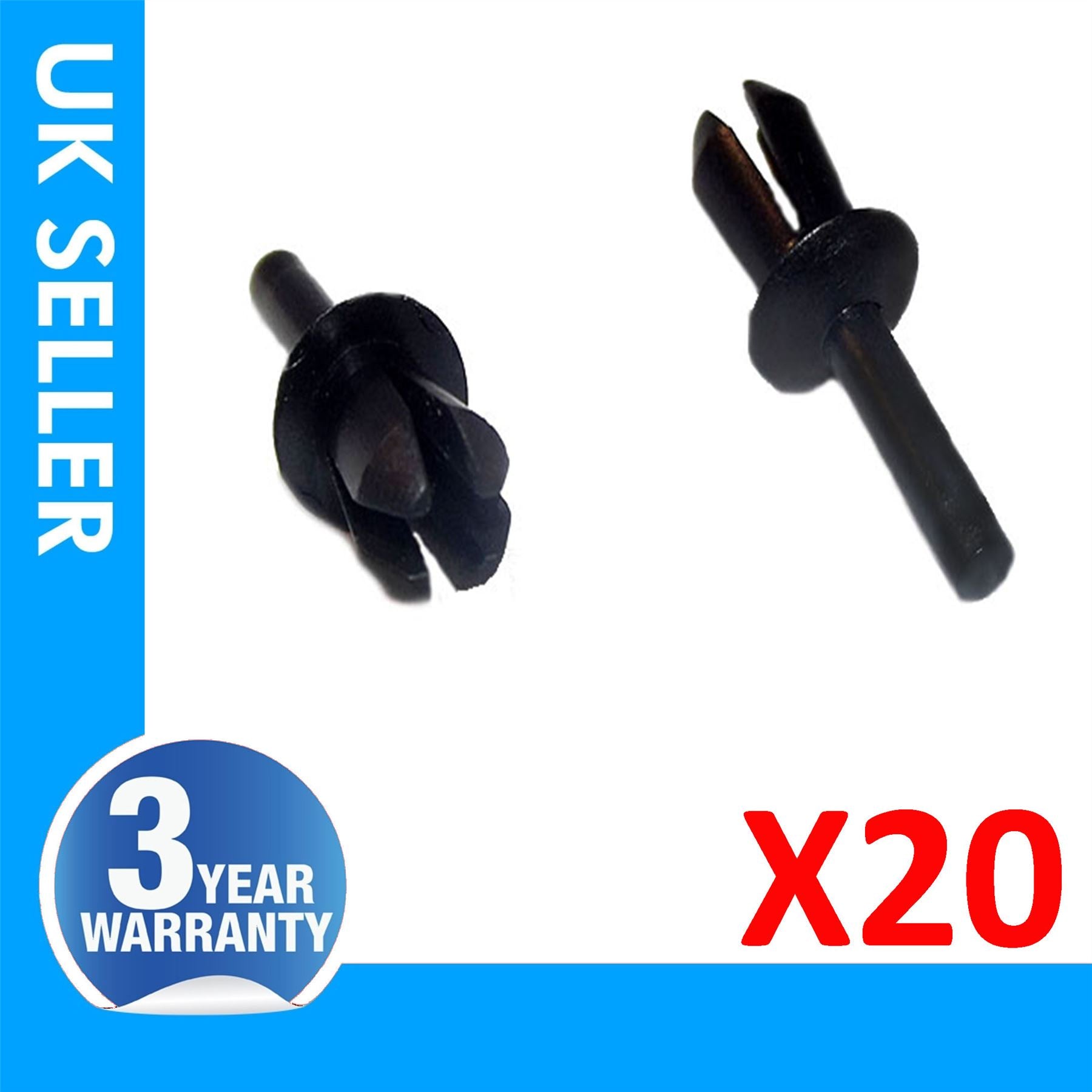 20X MUD SHIELD PUSH TYPE RETAINER Clips FITS VAUXHALL ASTRA H ZAFIRA B