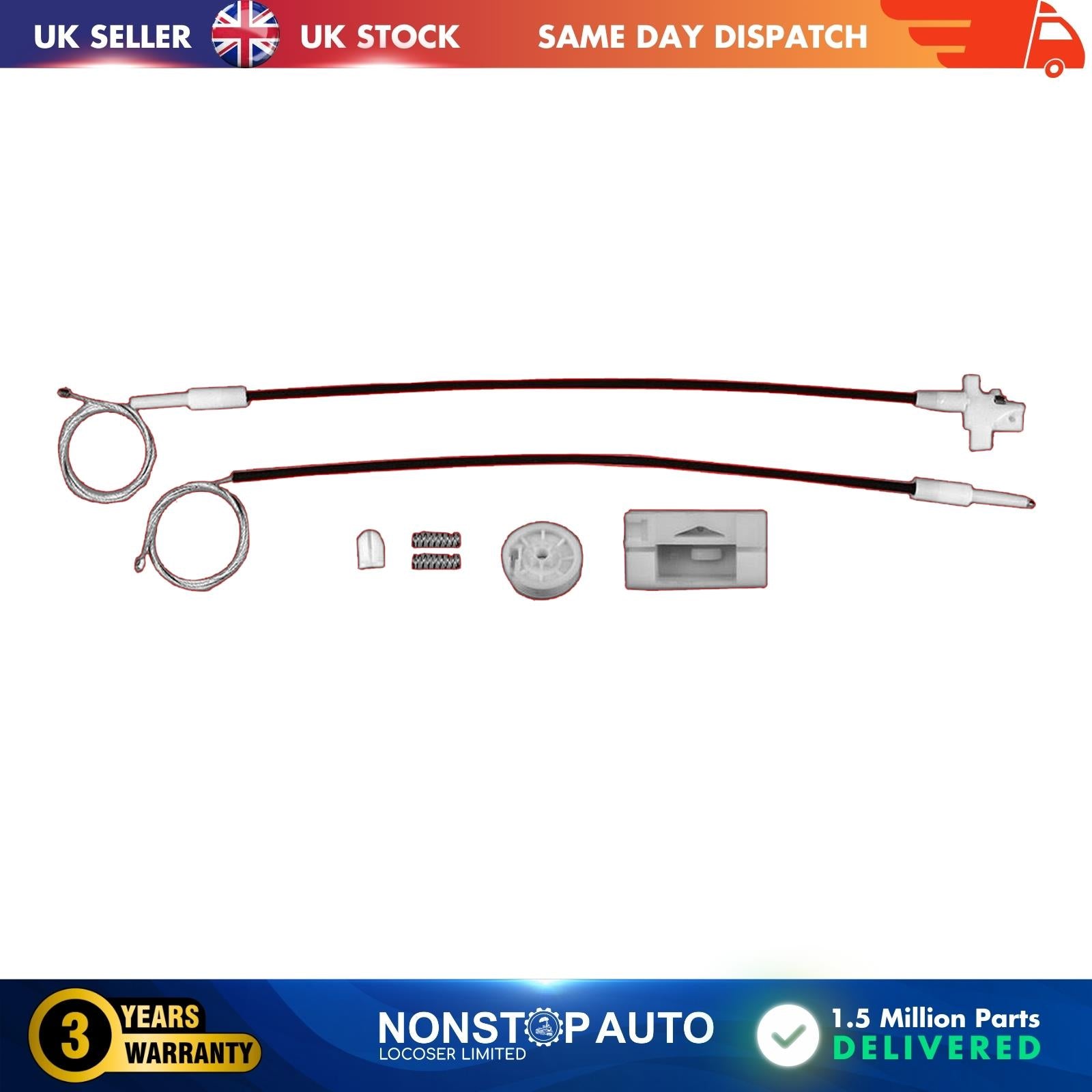 Window Regulator Repair Kit / Front Right Fits RENAULT Megane MK1 7700834346