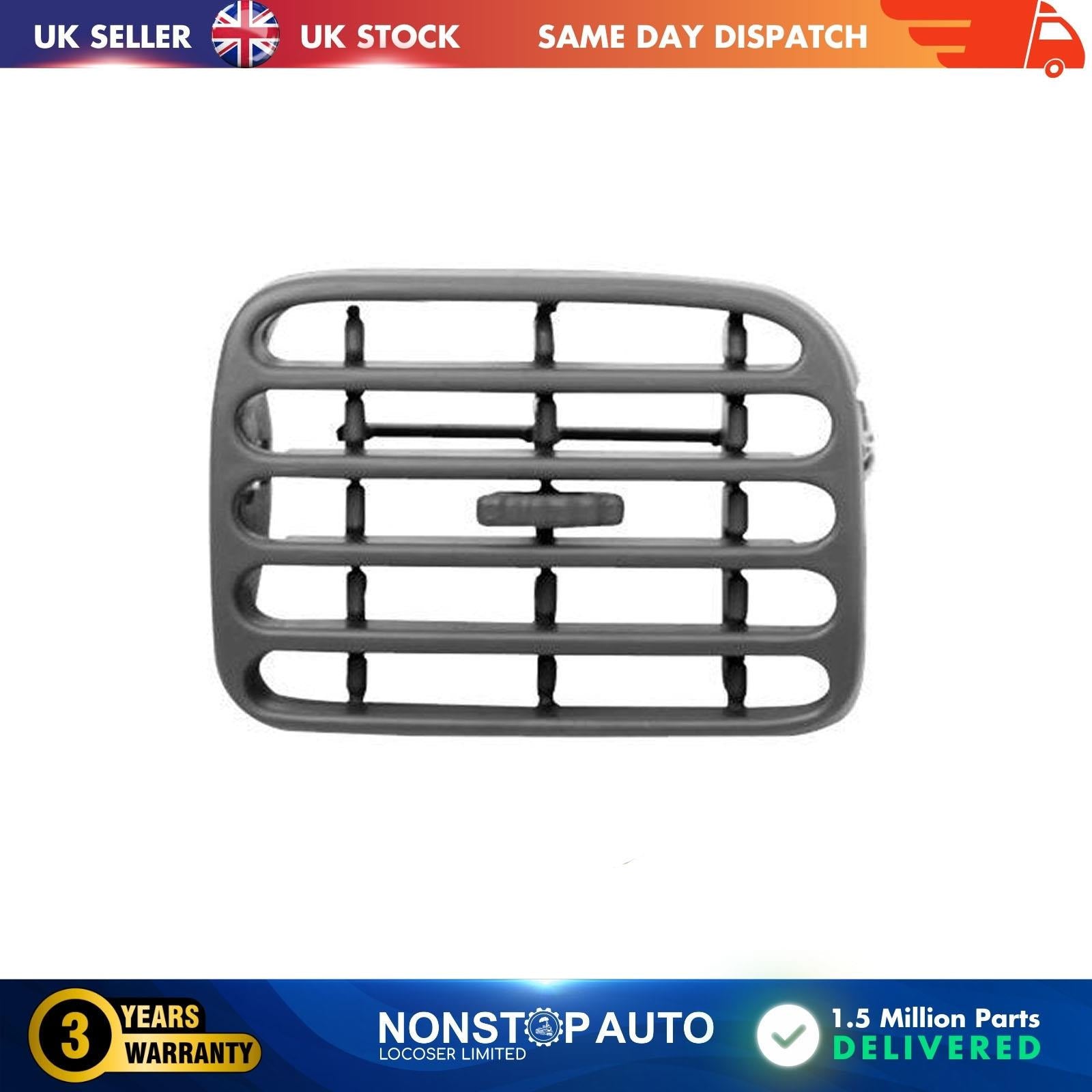 Air Ventilation Heater Grill Grey Center Right Fits RENAULT Clio 7702258376