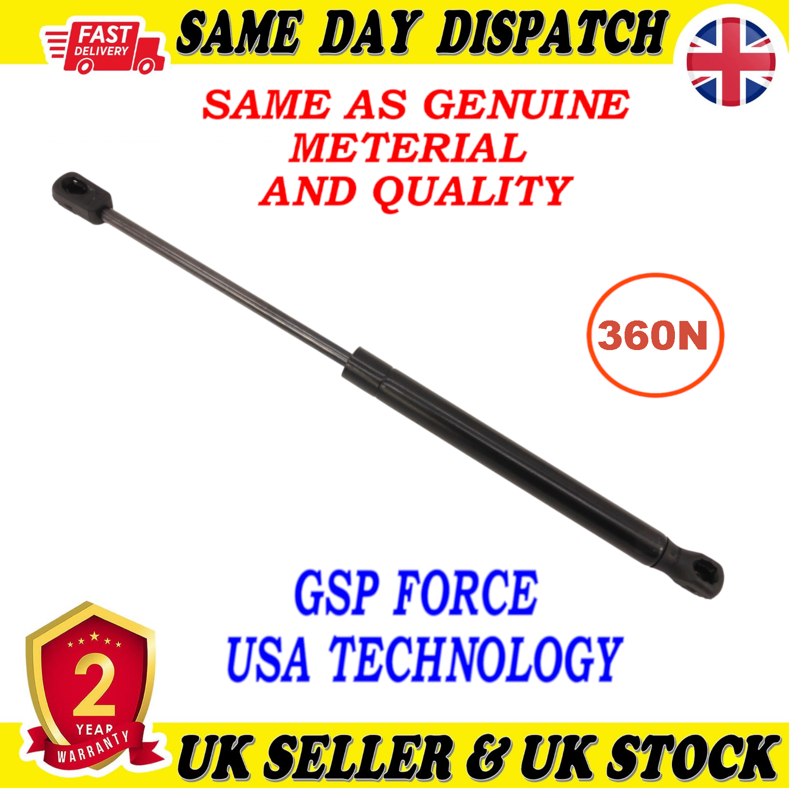 TAILGATE BOOT GAS STRUTS 360 Newton FOR HYUNDAI 811613Z000