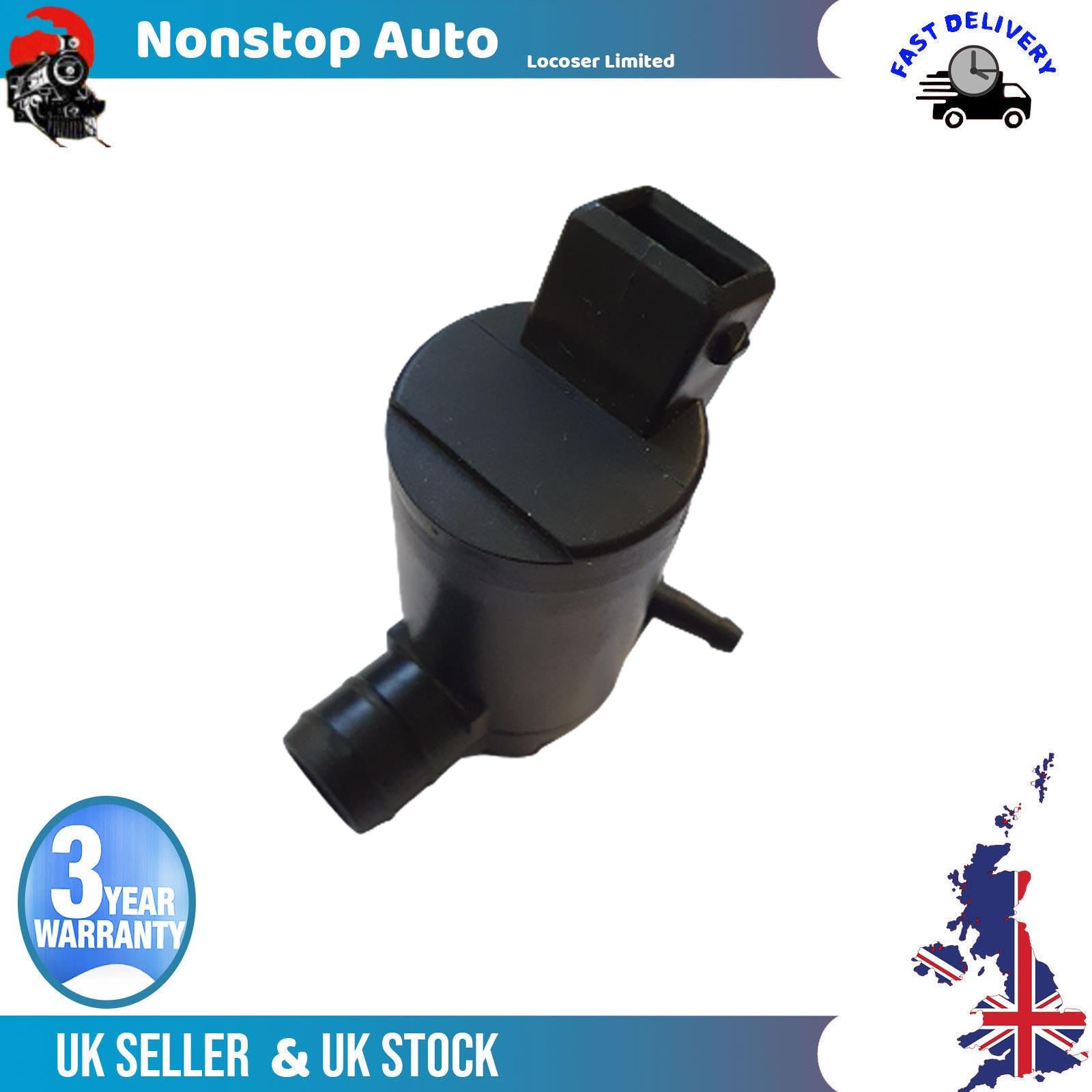Twin Outlet Windscreen Washer Pump Fits FORD Cougar Escort IV V VI 1652613