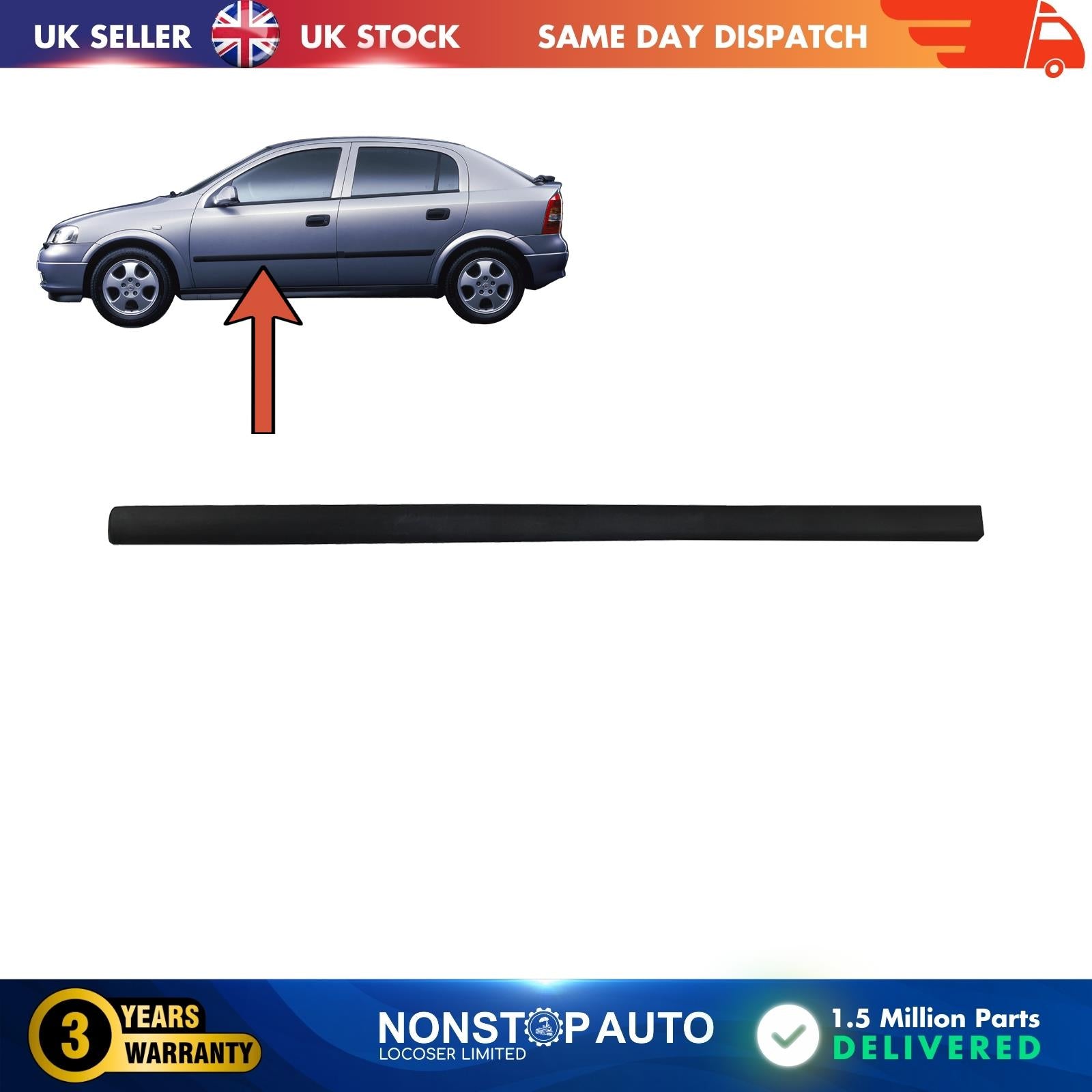 Front  Door Panel Trim Moulding Strap Vauxhall  Opel Astra G 172952