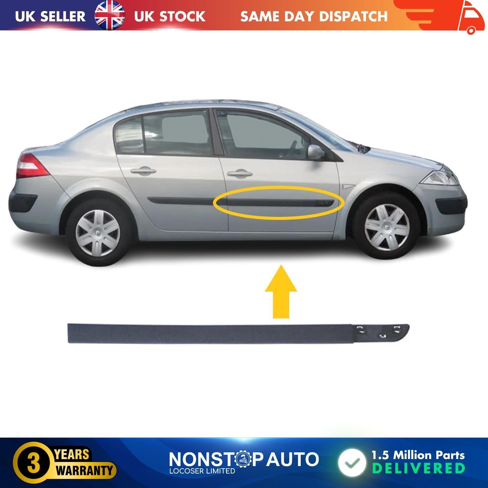 Door Moulding  Door Panel  Front Right For RENAULT Megane II 8200648668