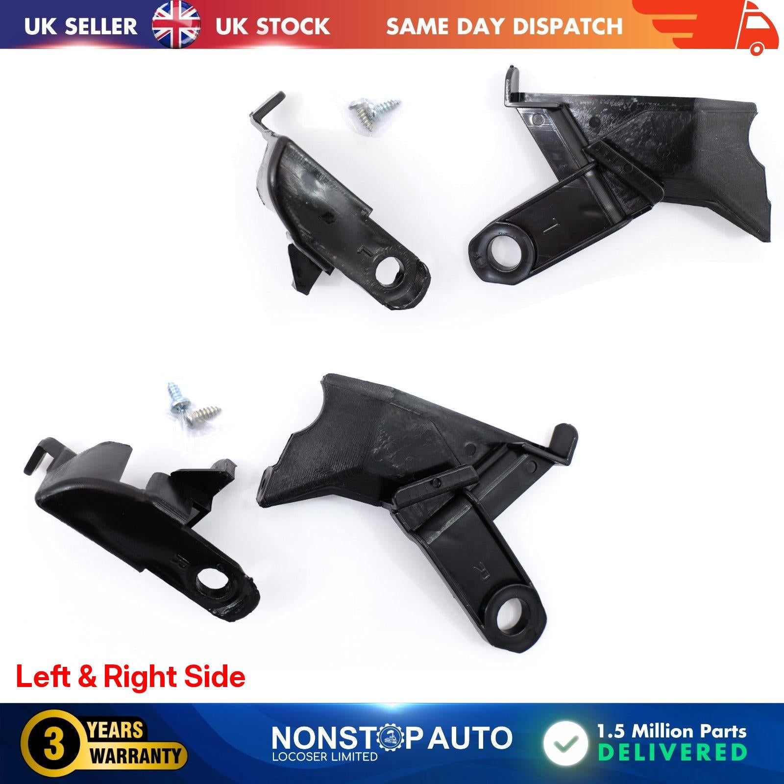 Headlight Repair Kit Bracket Mount Clips Right & Left For Toyota Corolla