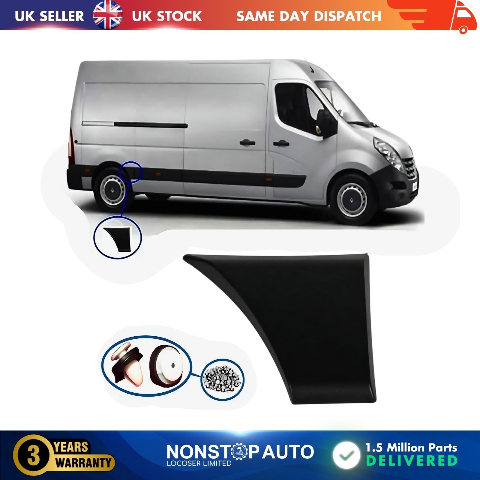 DOOR MOULDING STRIP PANEL REAR RIGHT SIDE FOR  NISSAN NV400 768F30004R