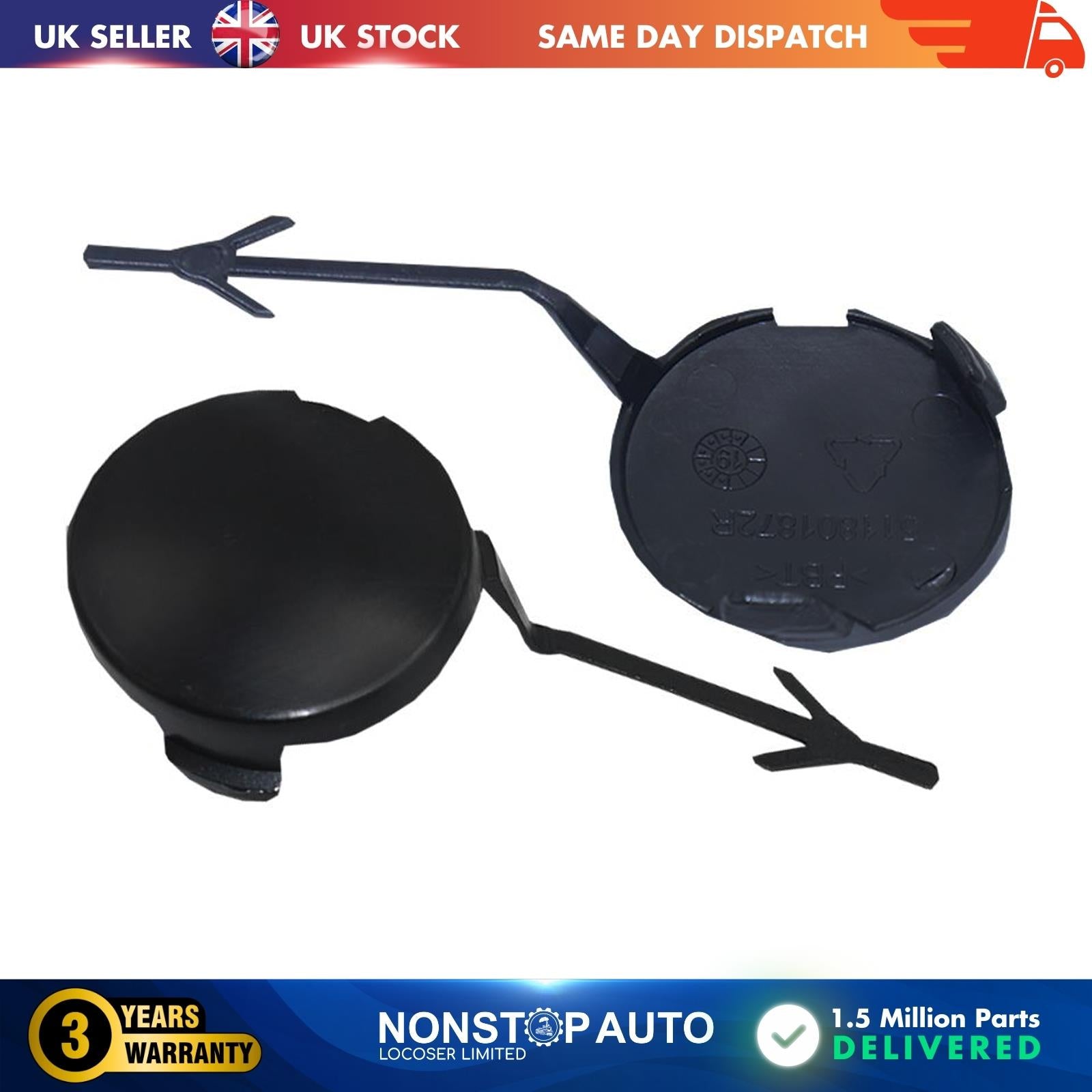 Front Bumper Tow Eye Cover Lid FITS Renault Clio MK4 511801872R