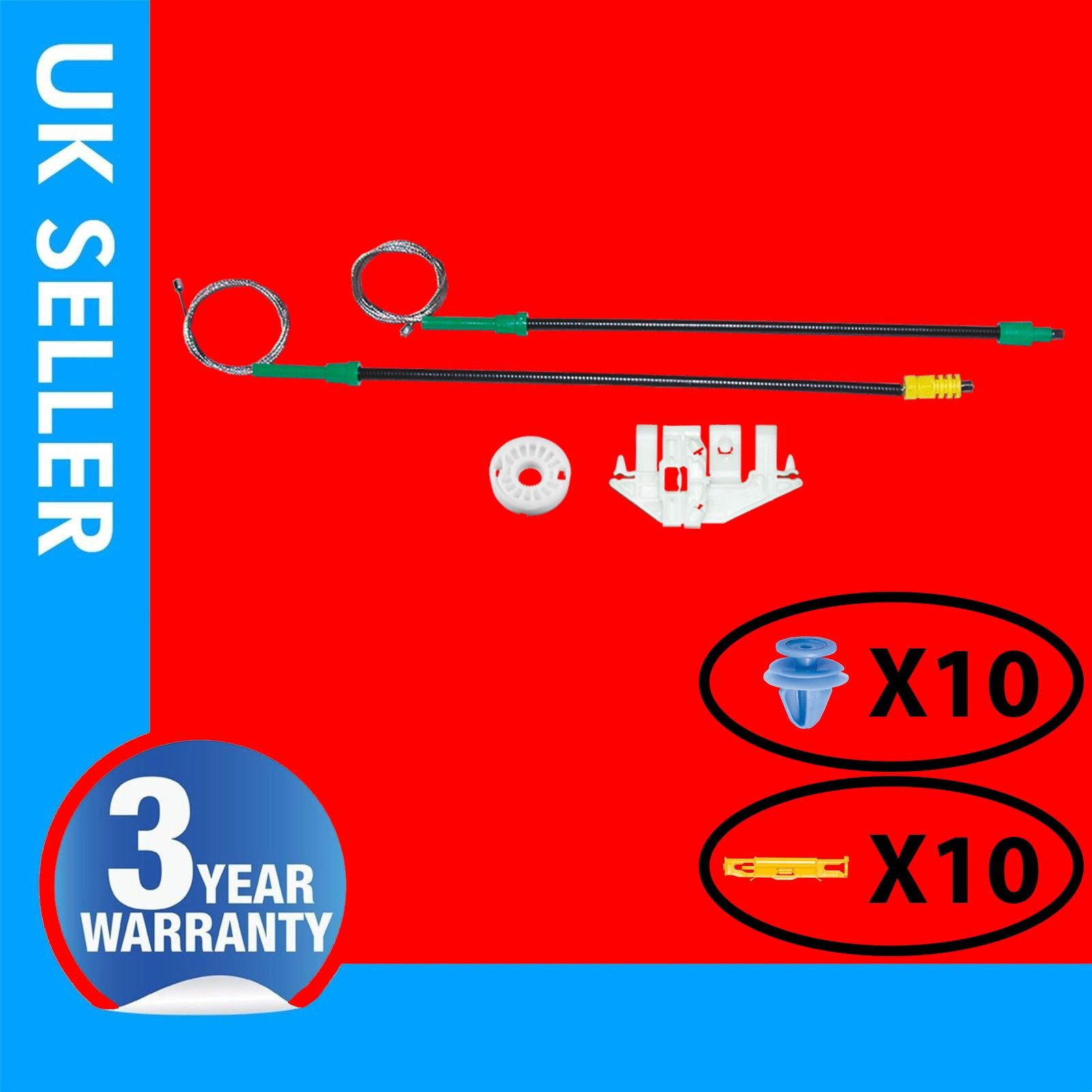 For PEUGETOT 406 WINDOW REGULATOR REPAIR KIT FRONT LEFT HAND SIDE