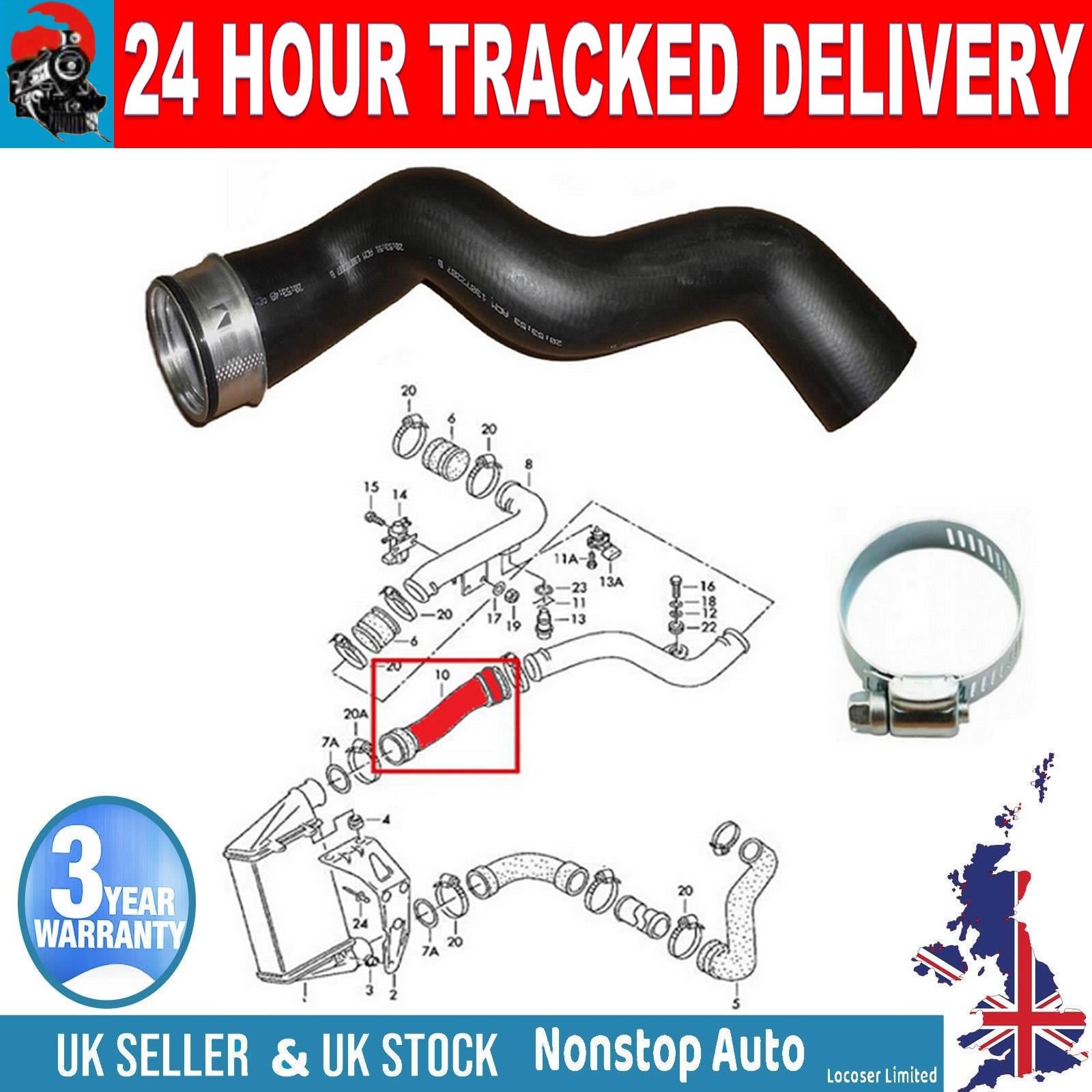 TURBO INTERCOOLER TURBO HOSE PIPE FOR VW PASSAT SKODA SUPERB 1.9 TDI 3B0145834R