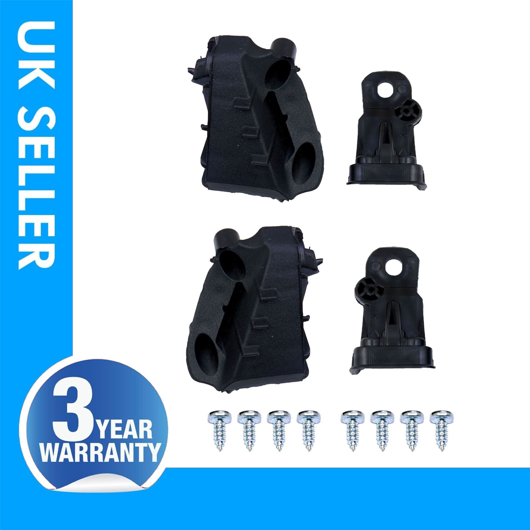 Headlight Repair Kit Bracket Mount Clips Right & Left For Hyundai Accent Blue