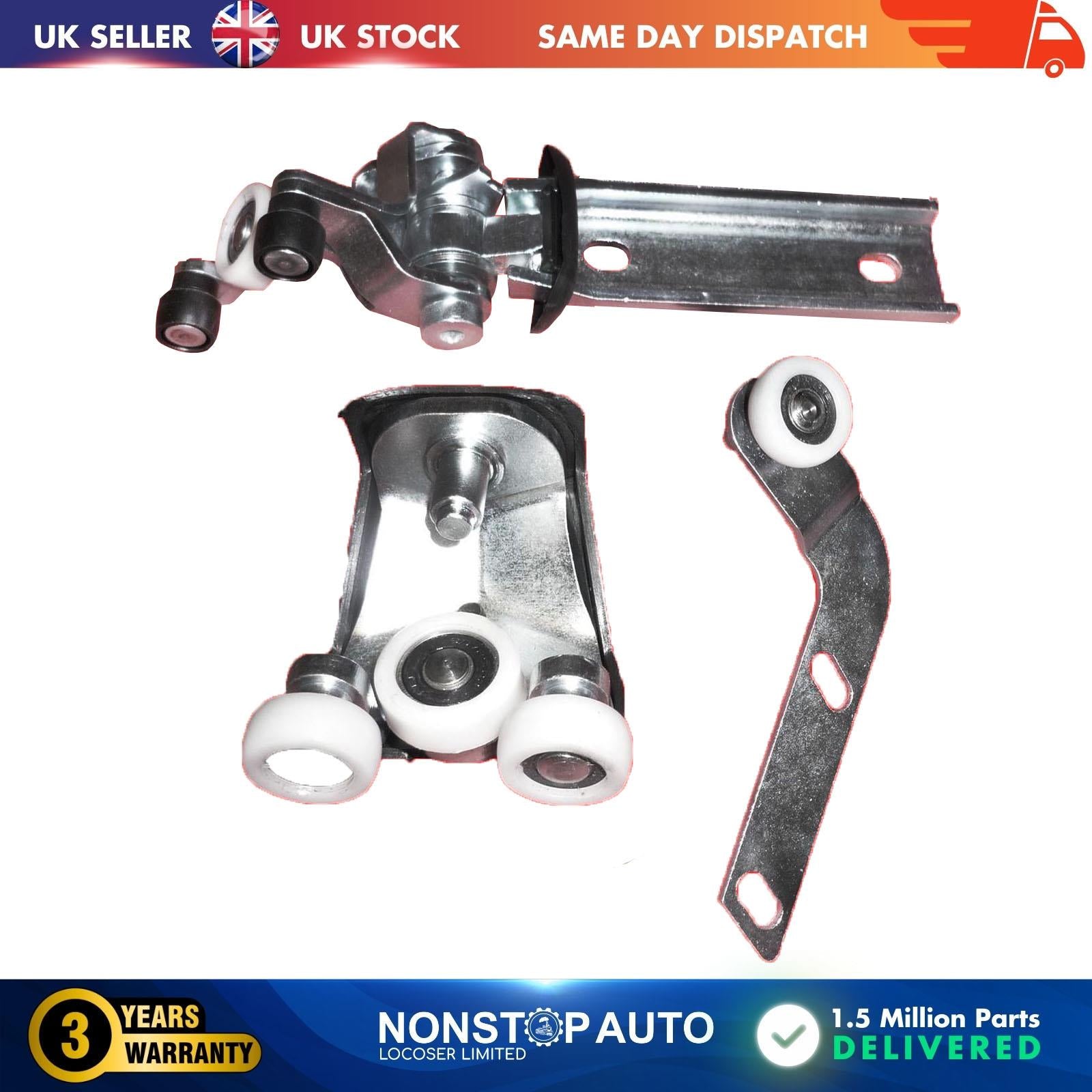 3X Sliding Door Roller Guide Hinge Top Middle Bottom Fits IVECO Daily