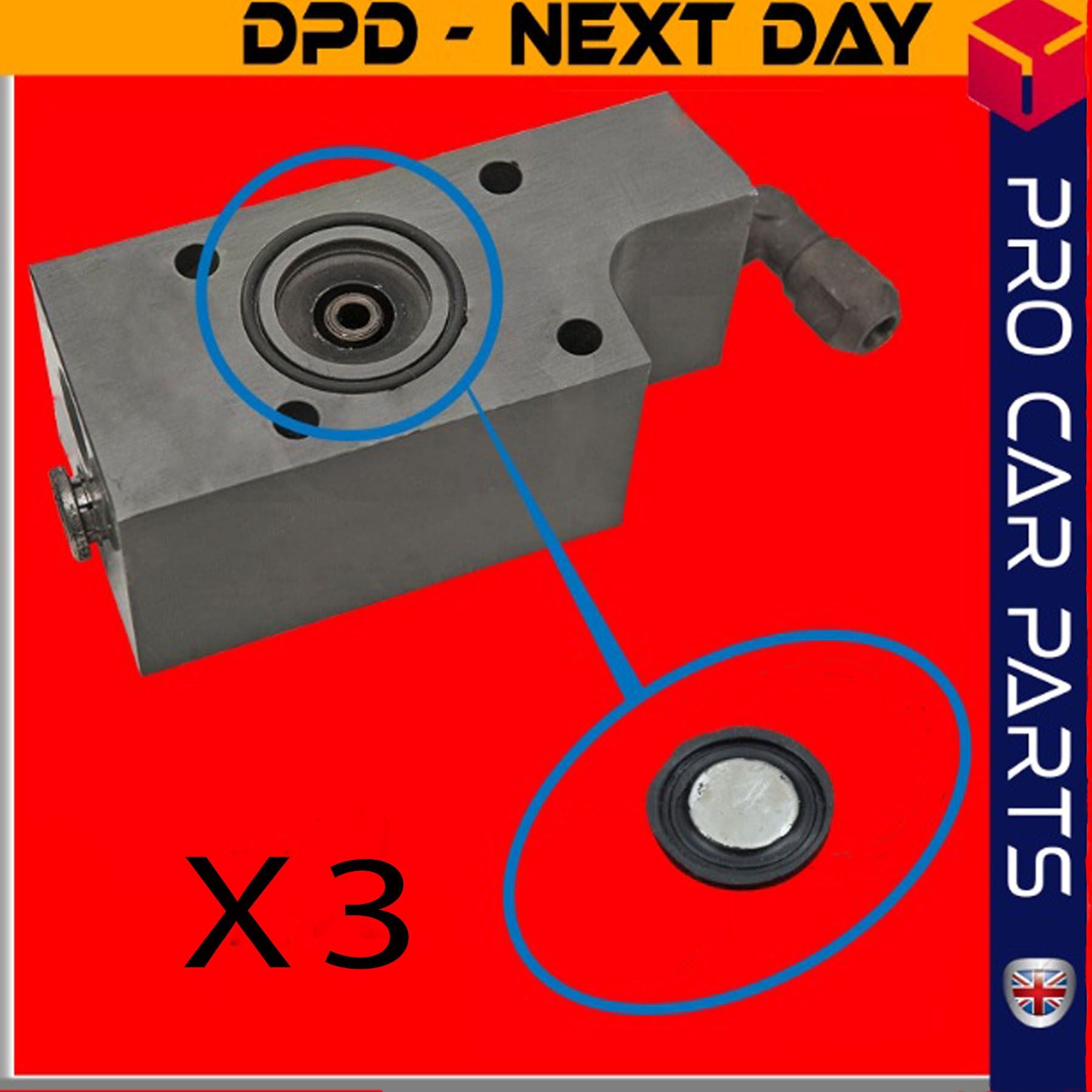 3X Eas Air suspension Valve Block Diaphragm Seal Mount Set Fits RANGE ROVER P38