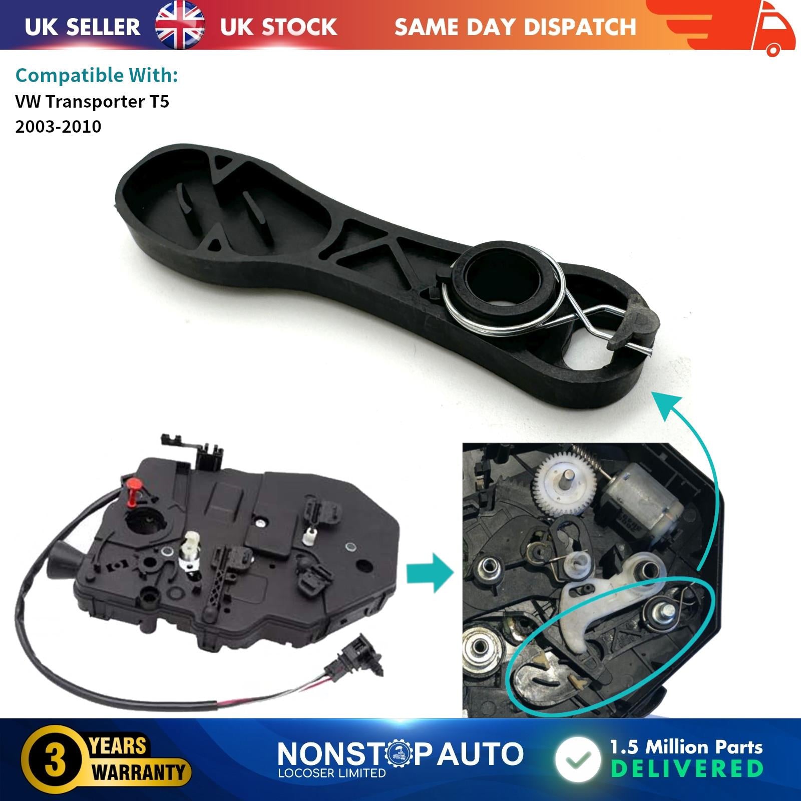 Rear Tailgate Boot Lock Repair Part For VW Transporter T5 2003 - 2010
