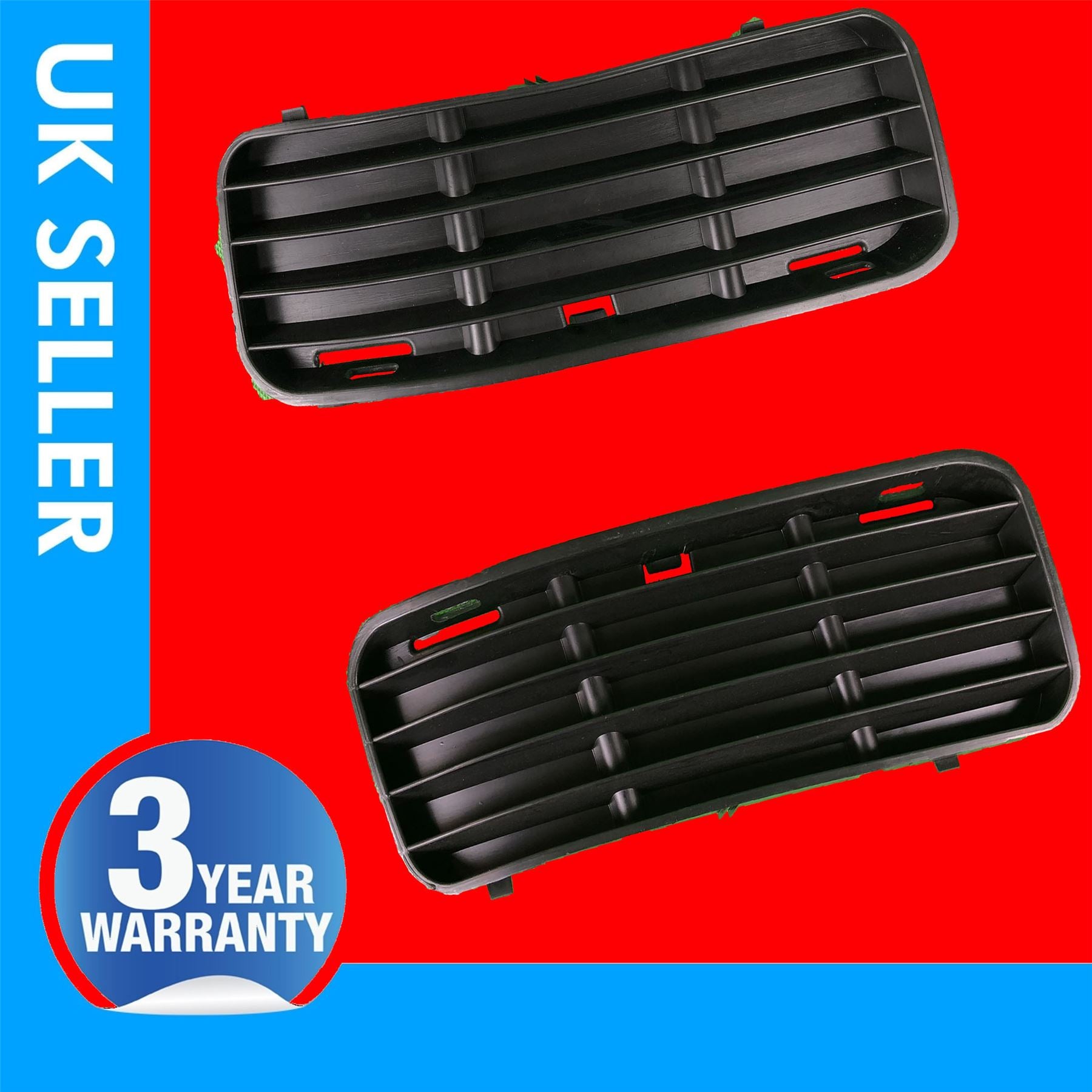 VOLKSWAGEN POLO  CADDY 2 X FRONT BOTTOM BUMPER GRILL  6K5853665A & 6K5853666A