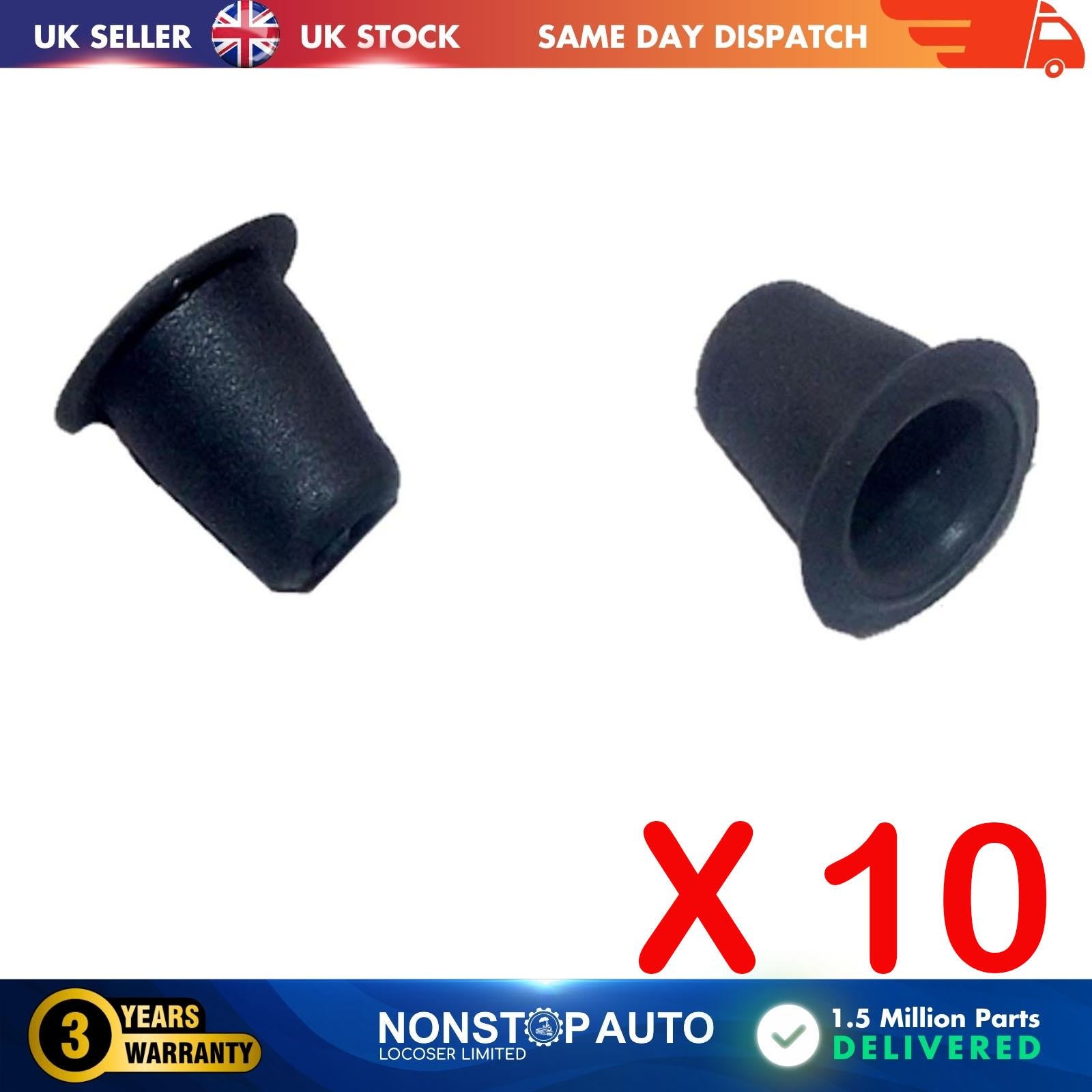 10X Fender Moulding Grommet Trim Clips For VAUXHALL 129943