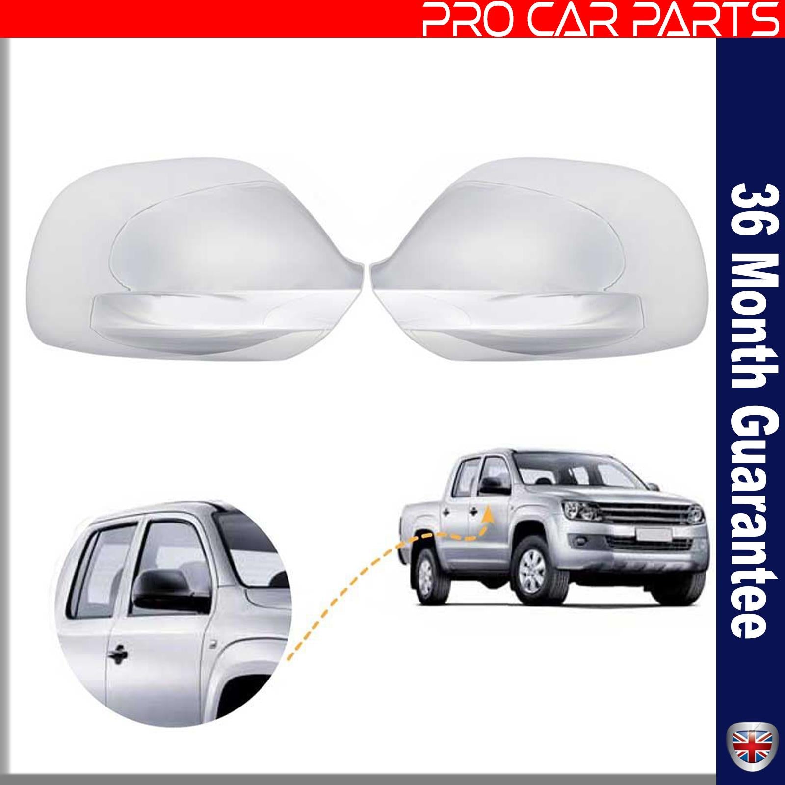 VW Amarok Transporter T6 wing mirror cover cap chrome / left&right